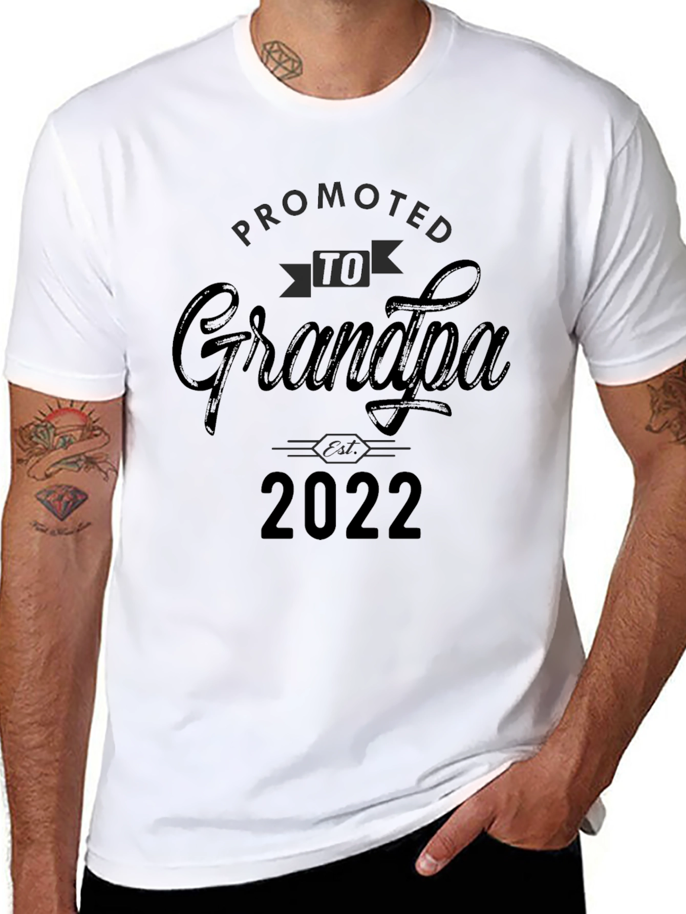 Promoted to Grandpa 2022 T-Shirt