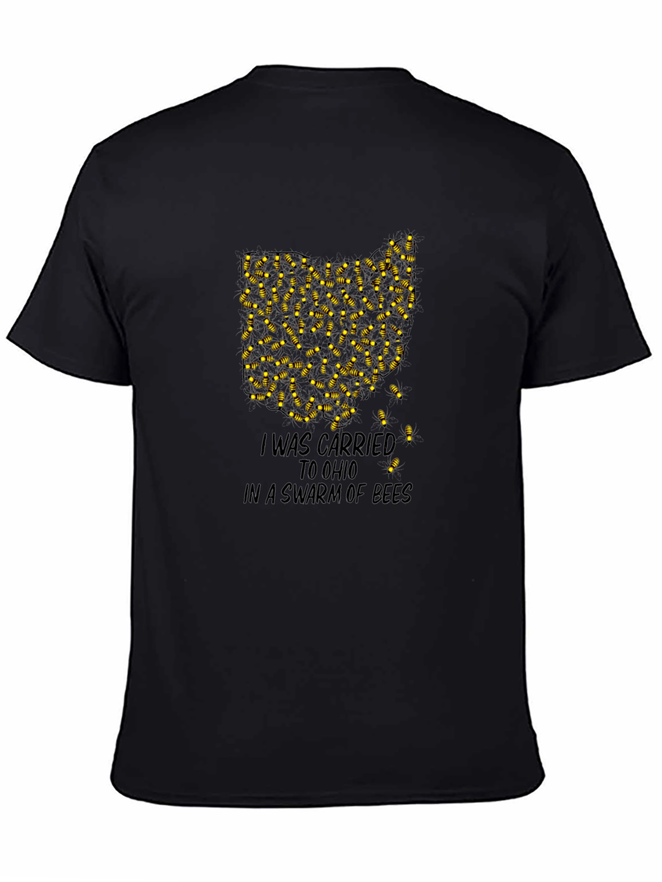 Ohio Swarm of Bees Graphic Tee - Black