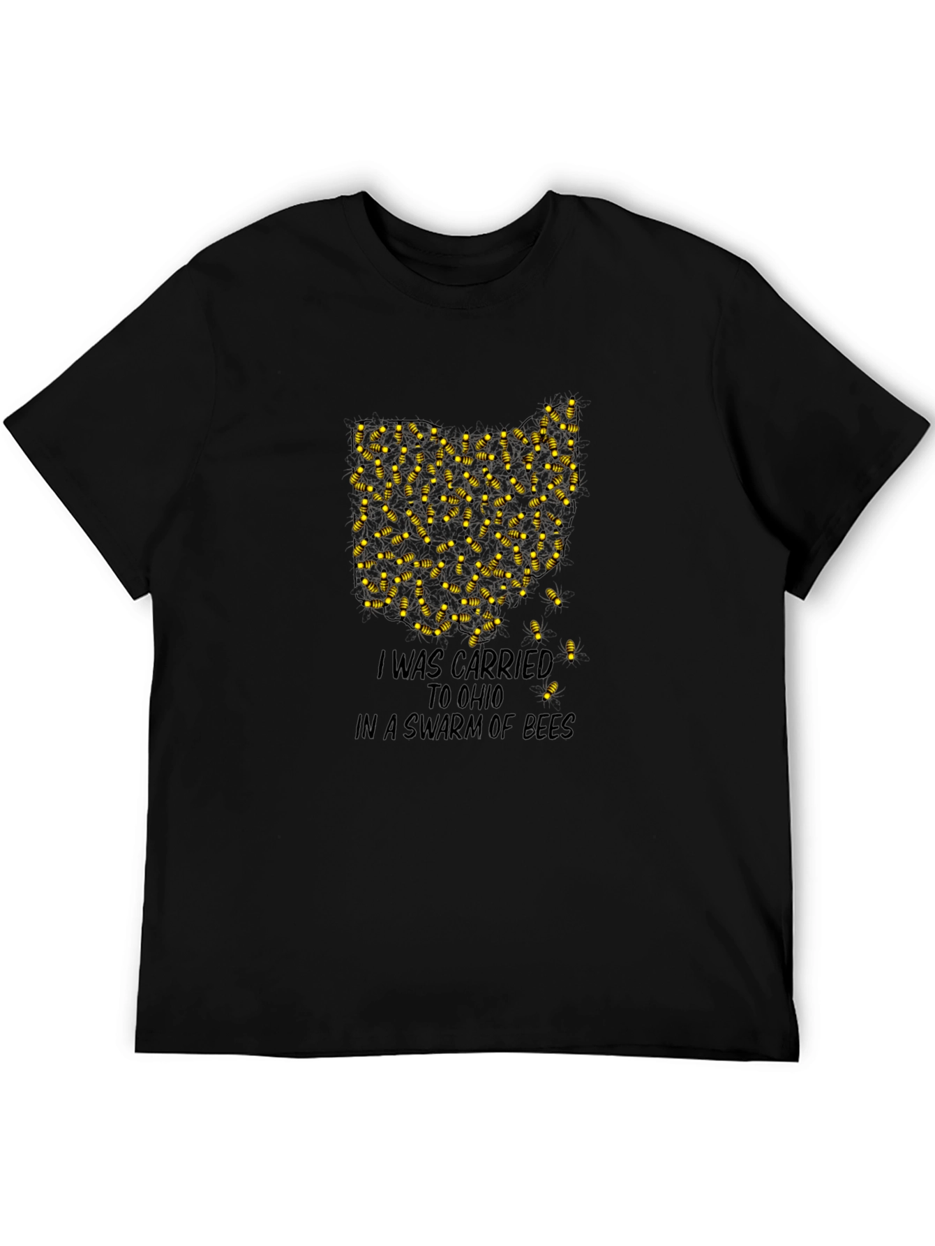 Ohio Swarm of Bees Graphic Tee - Black