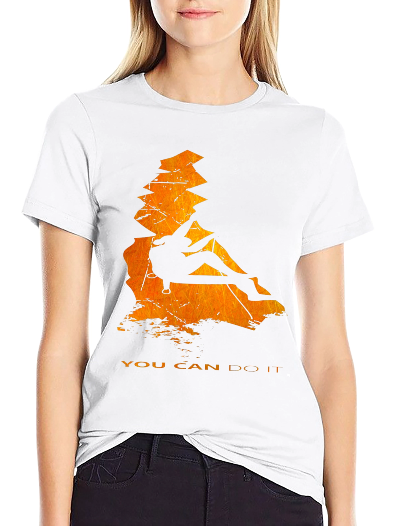 Climbing Silhouette Graphic Tee - You Can Do It