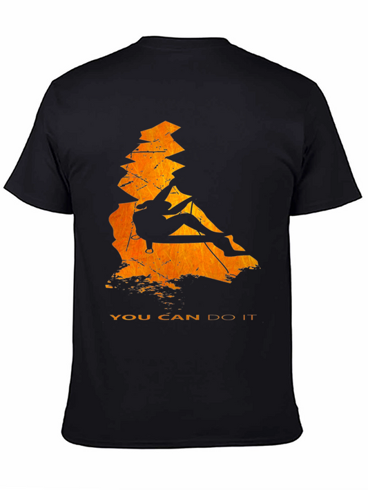Climbing Silhouette Graphic Tee - You Can Do It