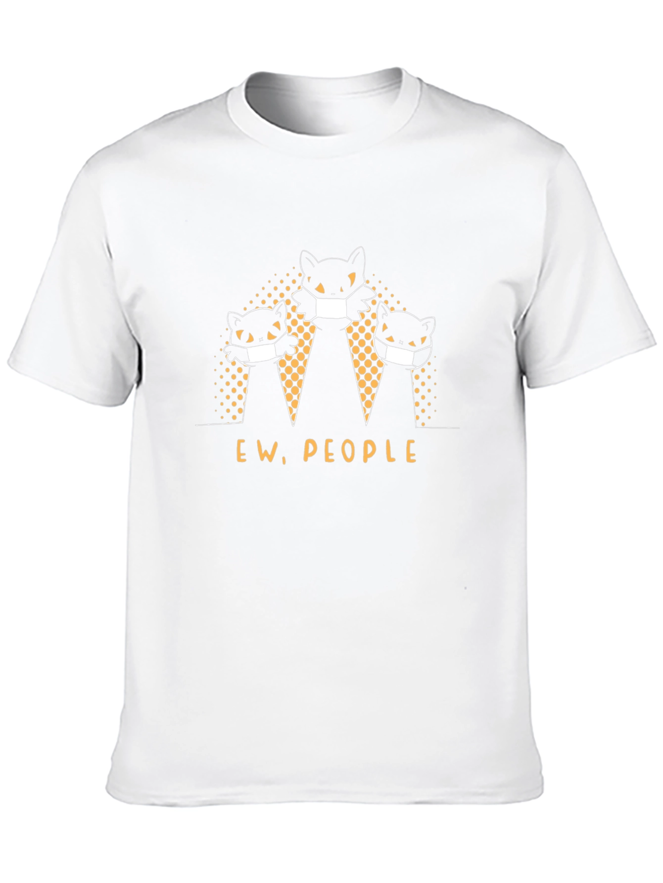 Ew People Cats Masked T-Shirt
