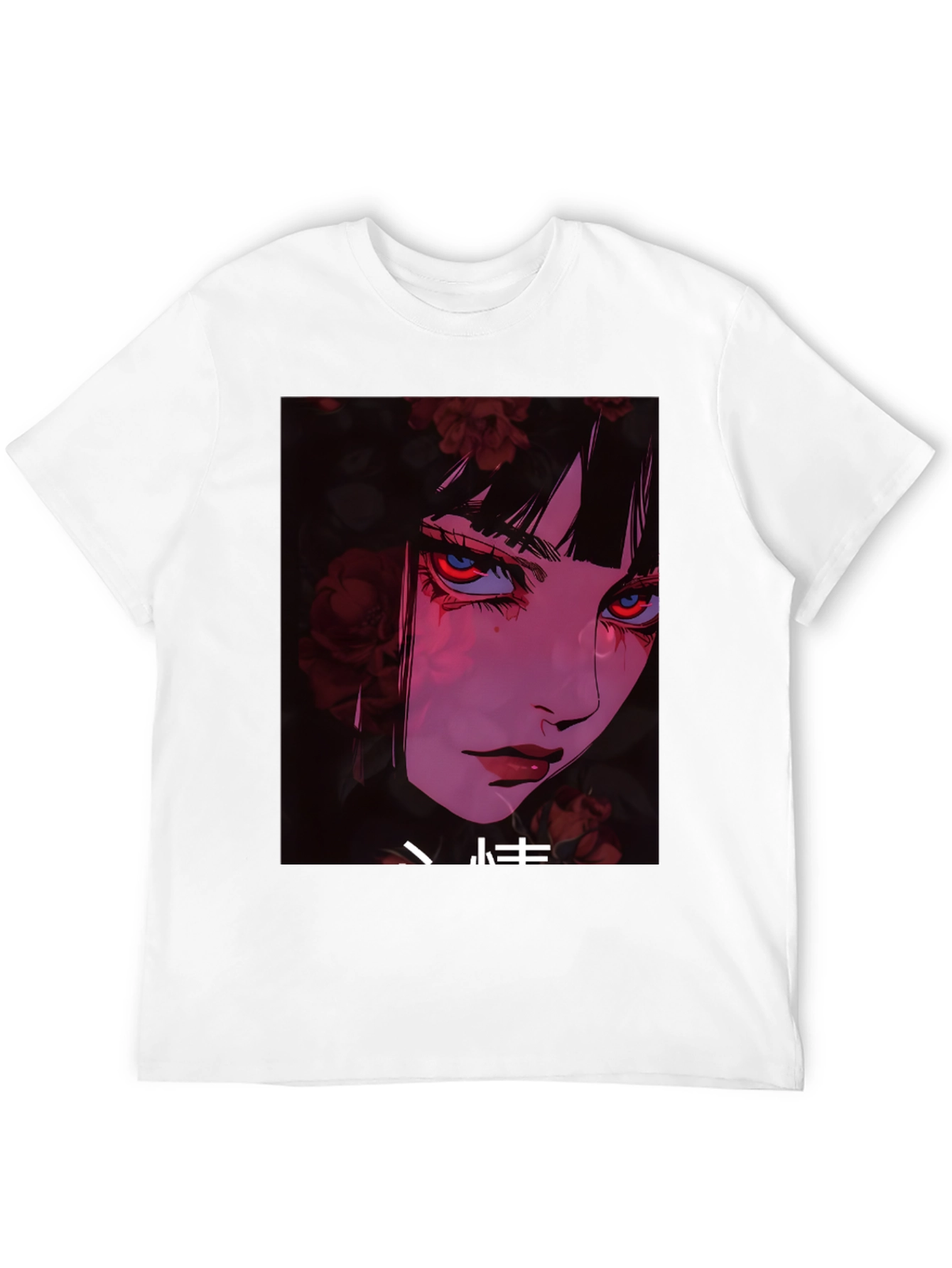 Anime Girl Graphic T-Shirt - Trendy Black Tee