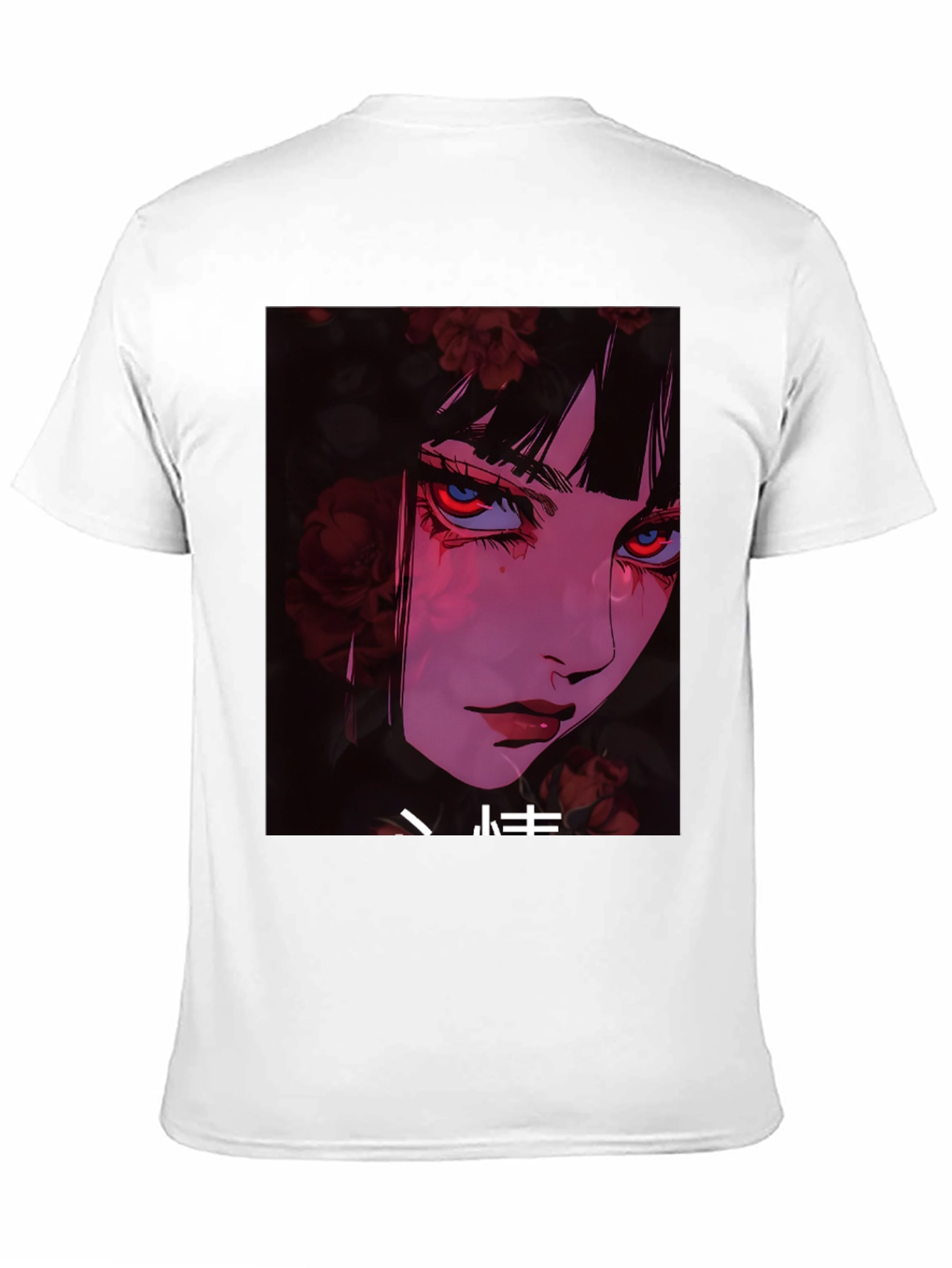 Anime Girl Graphic T-Shirt - Trendy Black Tee