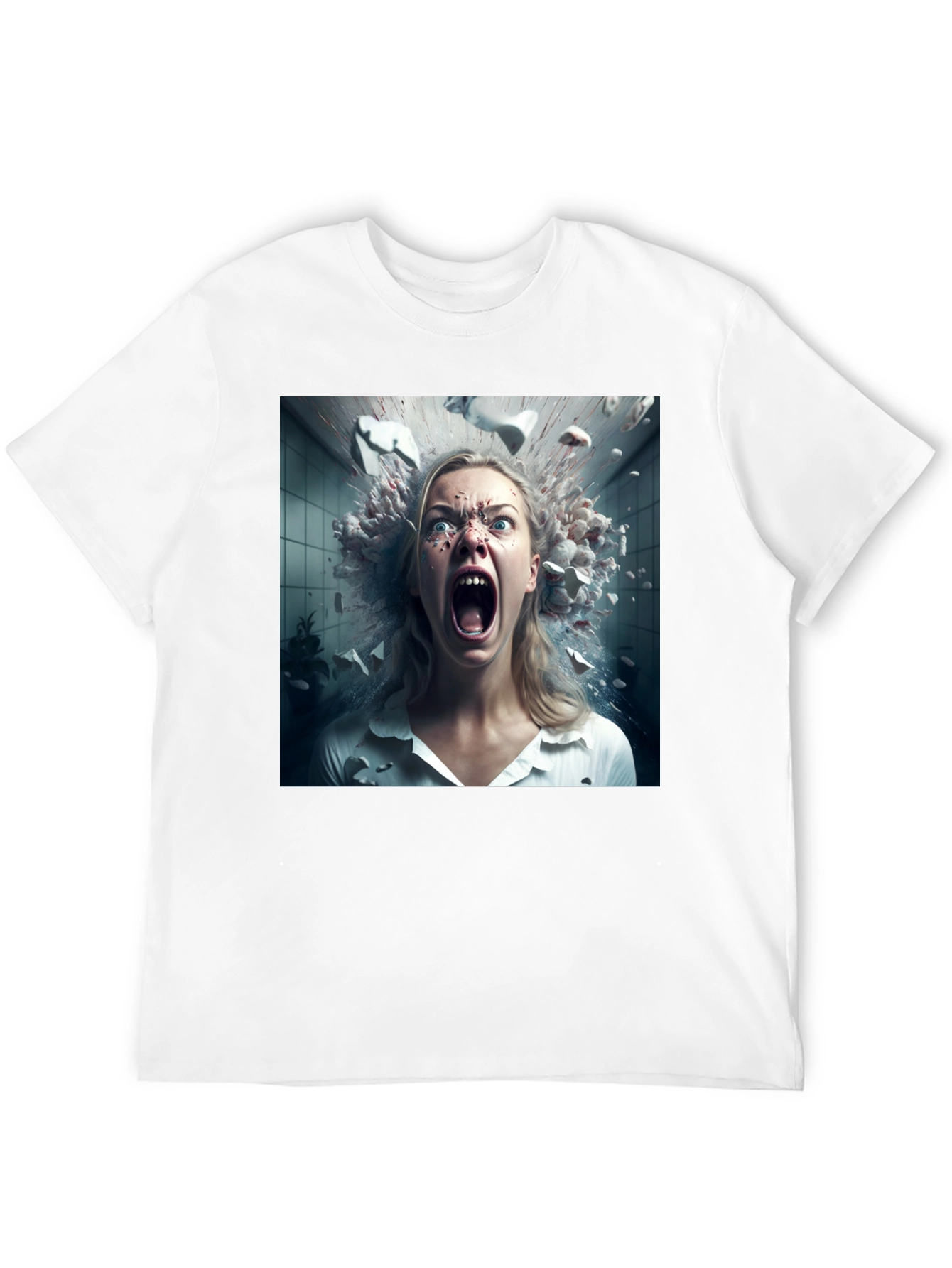 Exploding Head T-Shirt - Unique Graphic Tee