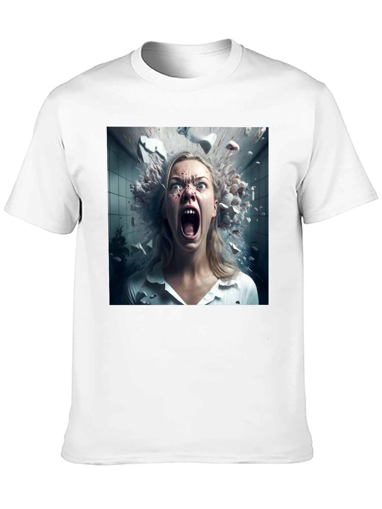 Exploding Head T-Shirt - Unique Graphic Tee