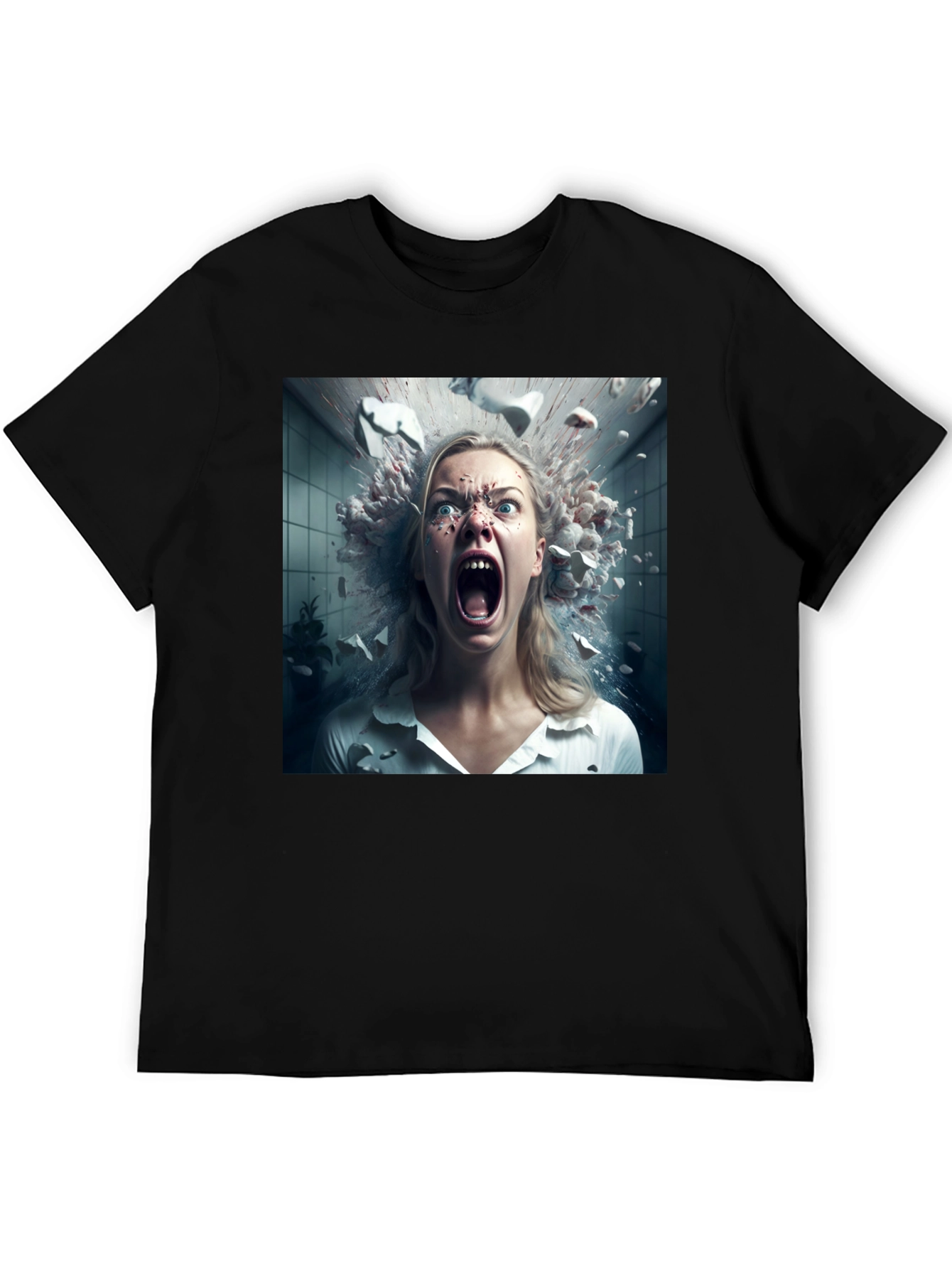 Exploding Head T-Shirt - Unique Graphic Tee