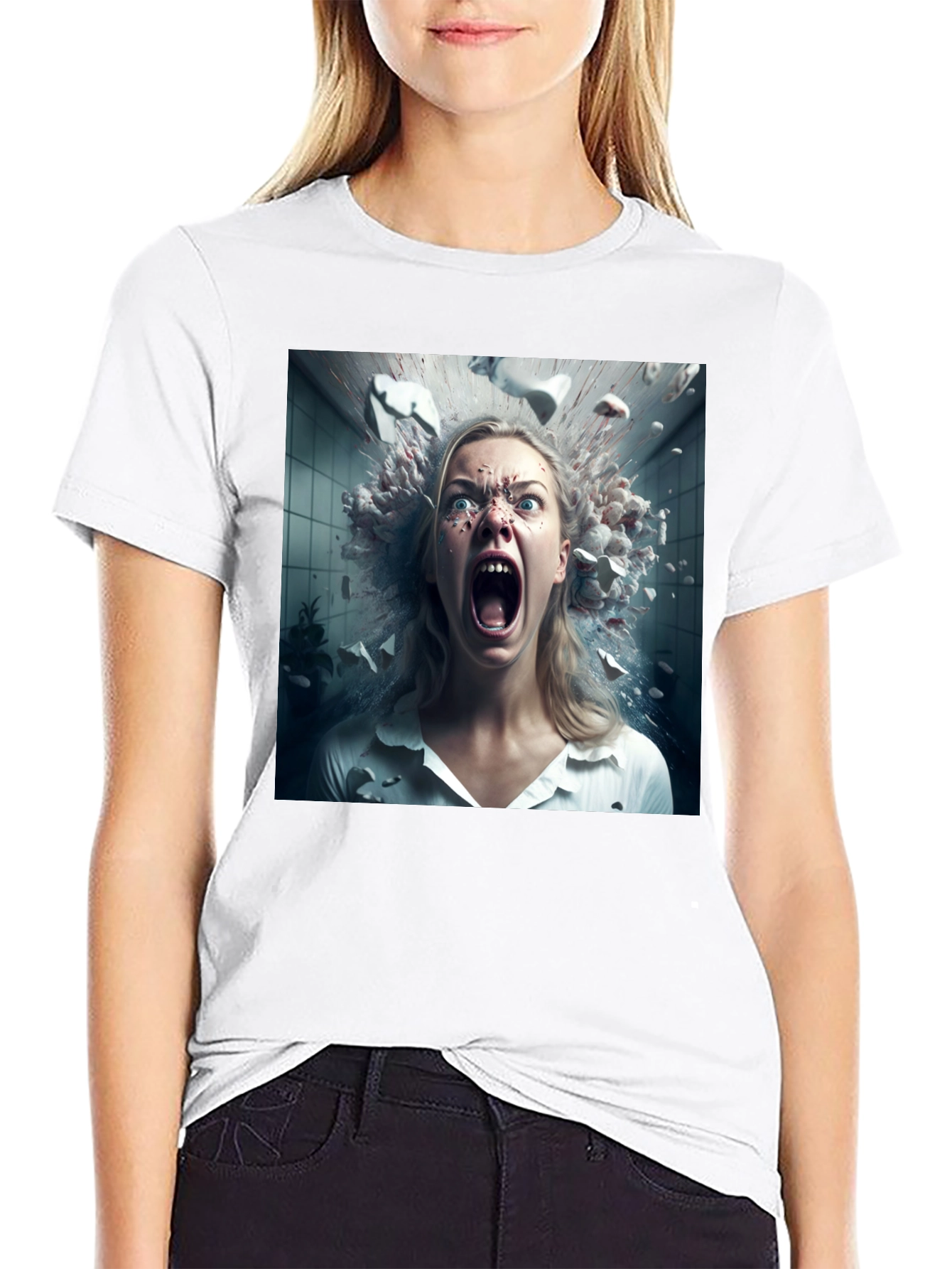 Exploding Head T-Shirt - Unique Graphic Tee