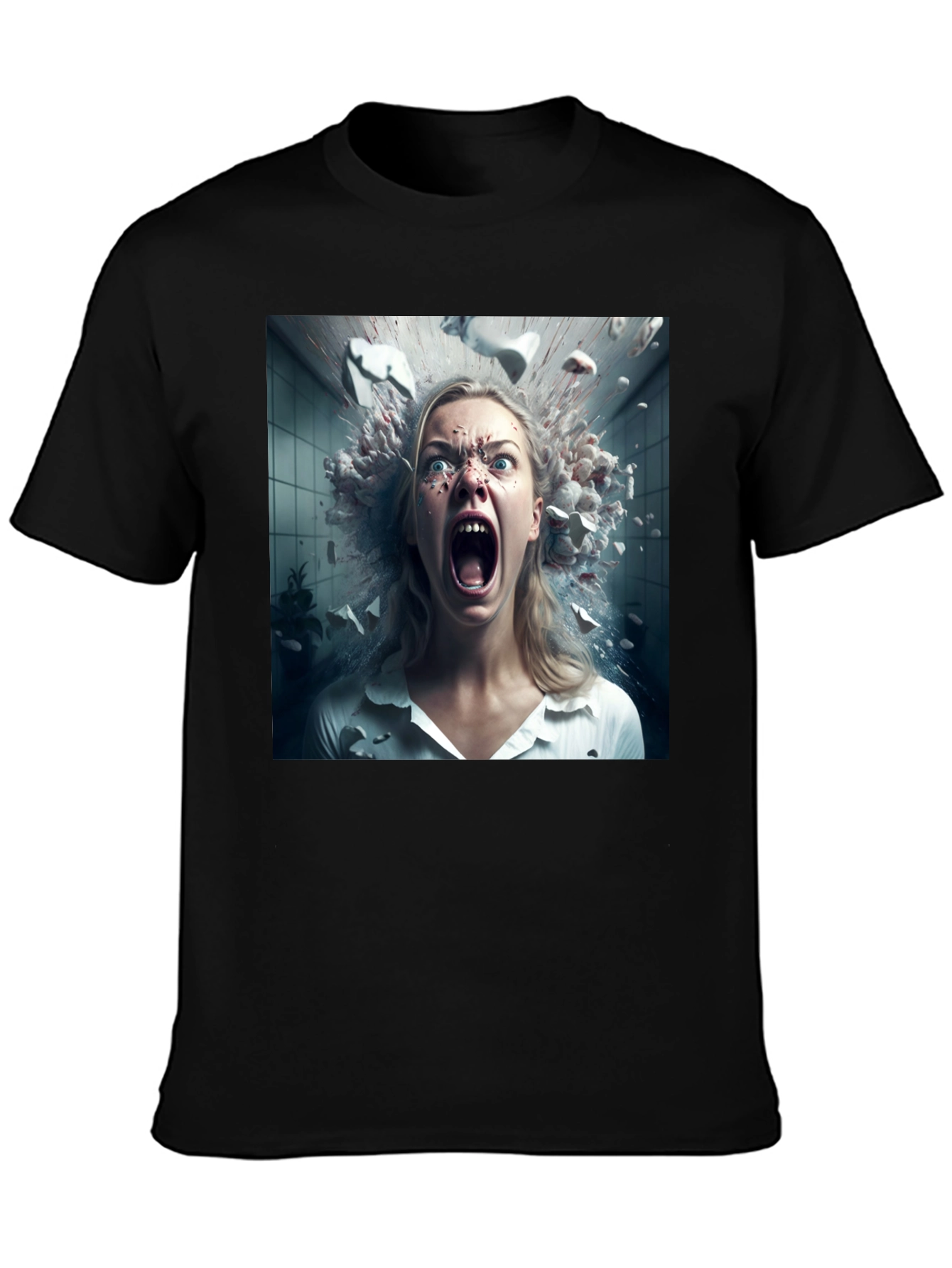 Exploding Head T-Shirt - Unique Graphic Tee