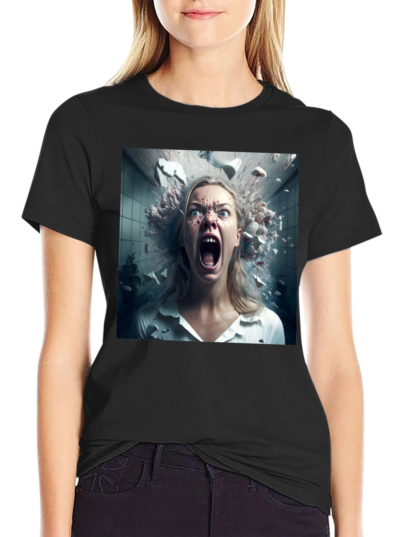 Exploding Head T-Shirt - Unique Graphic Tee