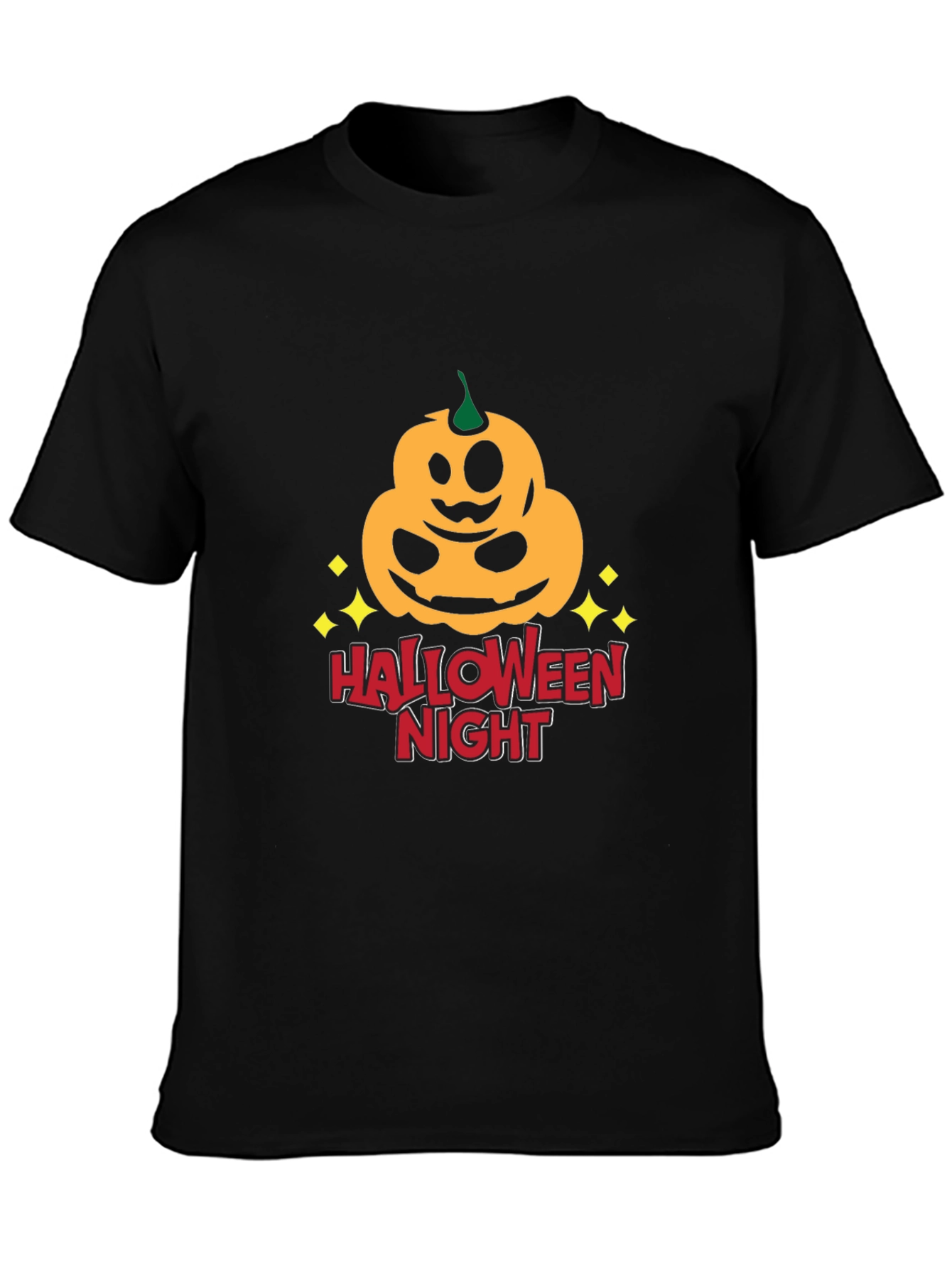Halloween Night Pumpkin Graphic T-Shirt