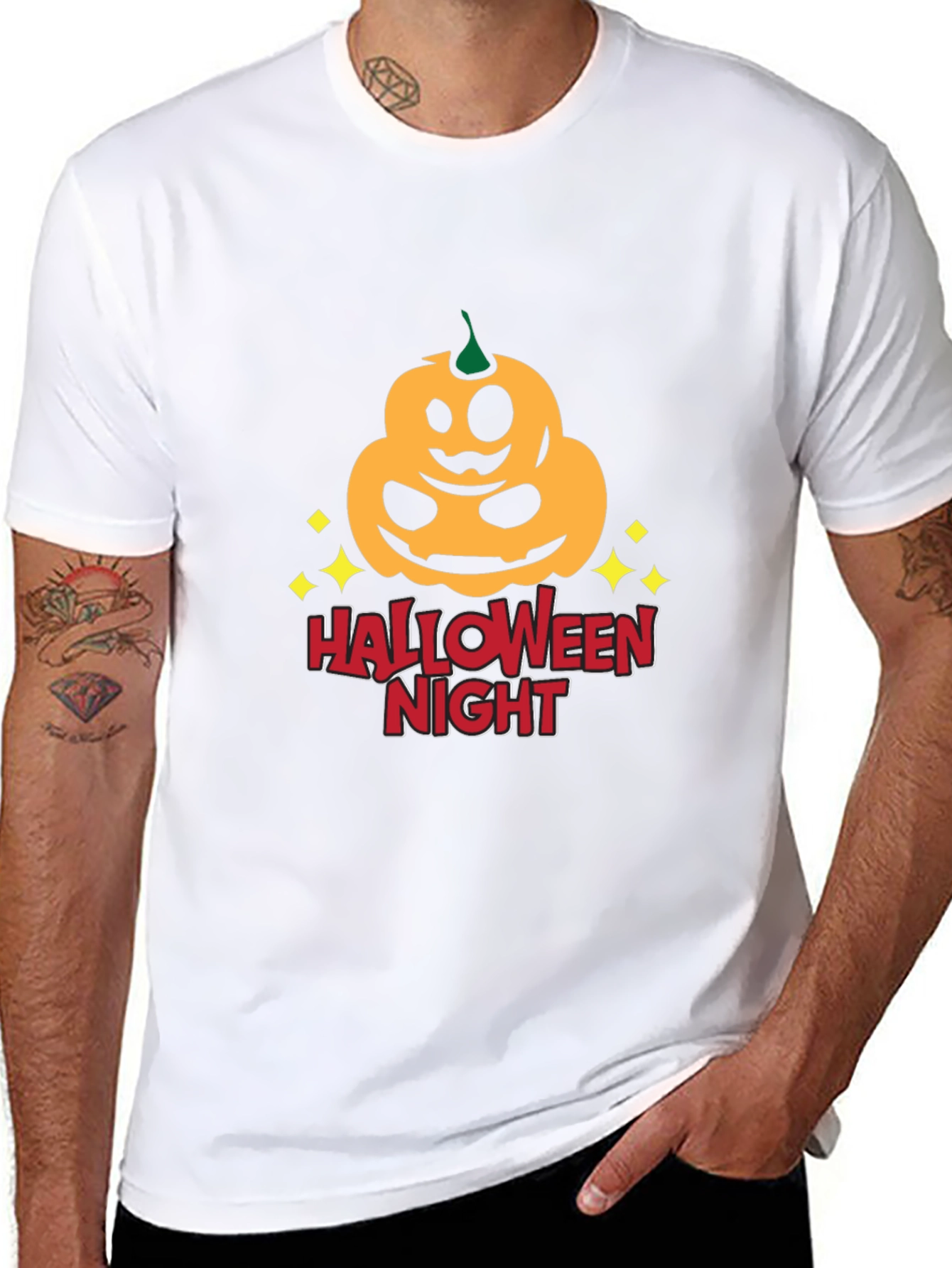 Halloween Night Pumpkin Graphic T-Shirt