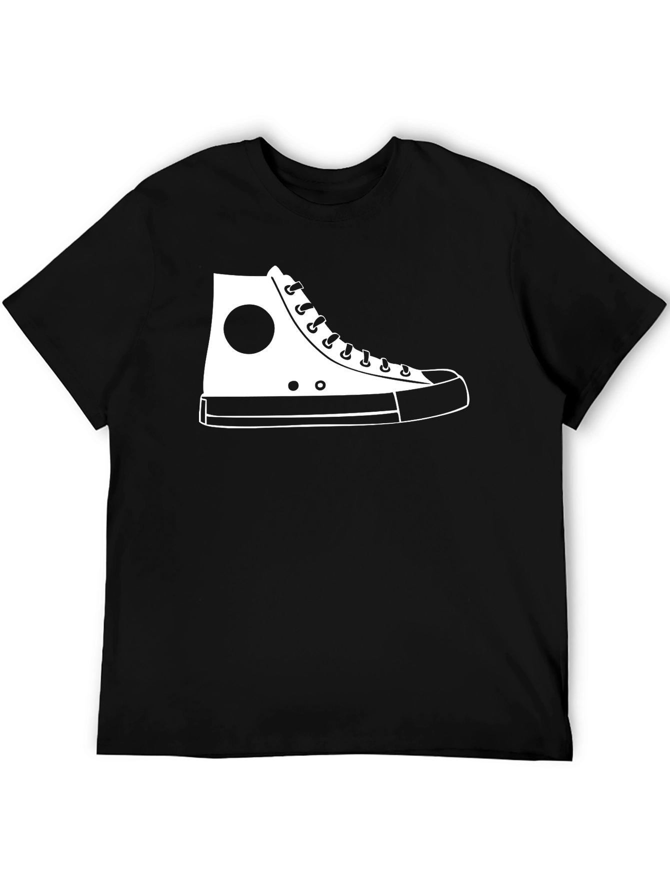 Sneaker Graphic T-Shirt - Casual Black Tee