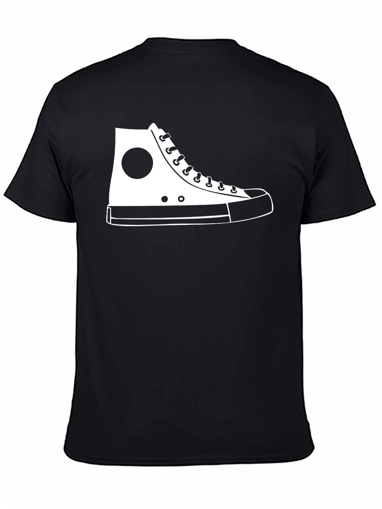 Sneaker Graphic T-Shirt - Casual Black Tee