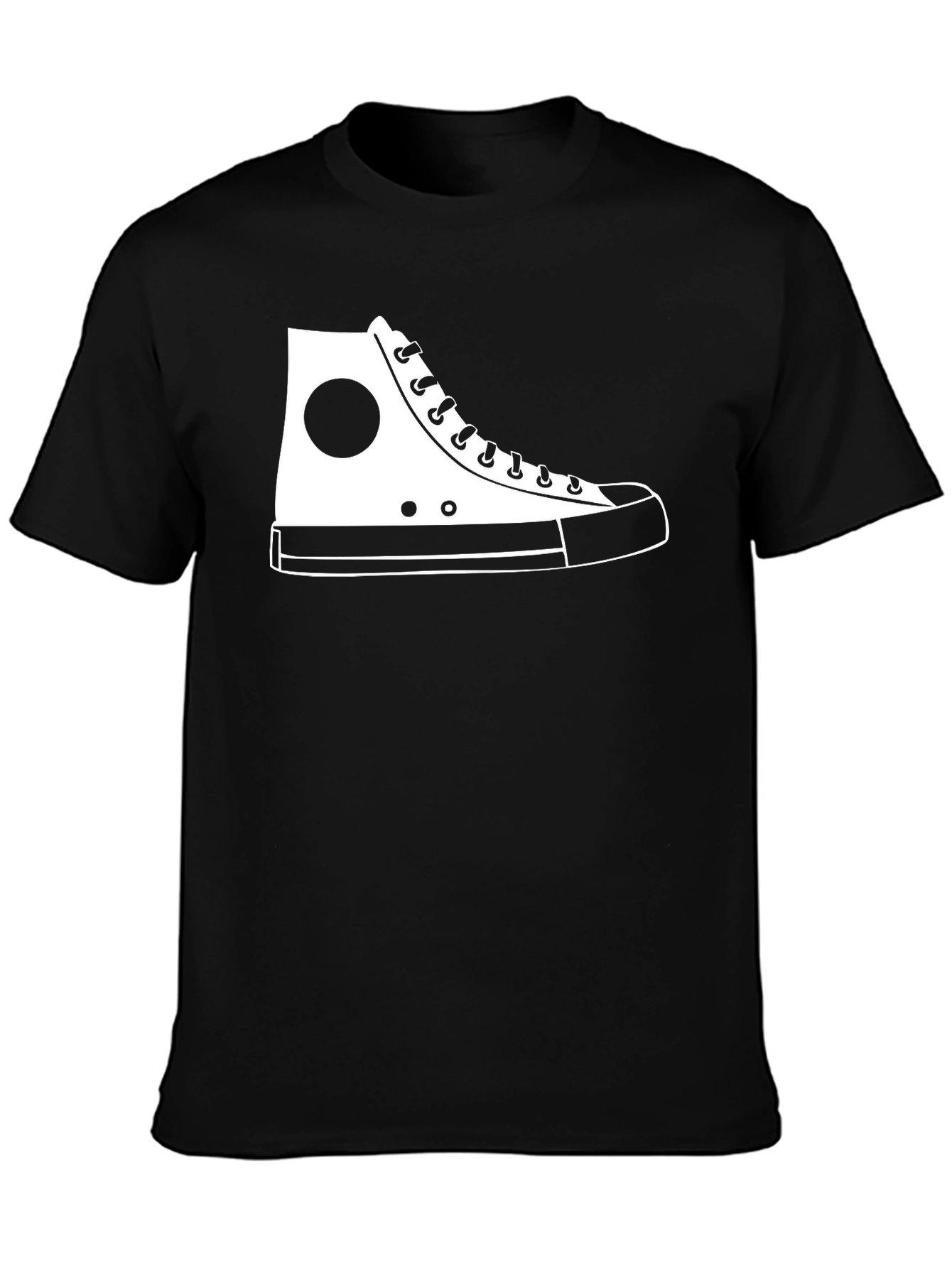 Sneaker Graphic T-Shirt - Casual Black Tee