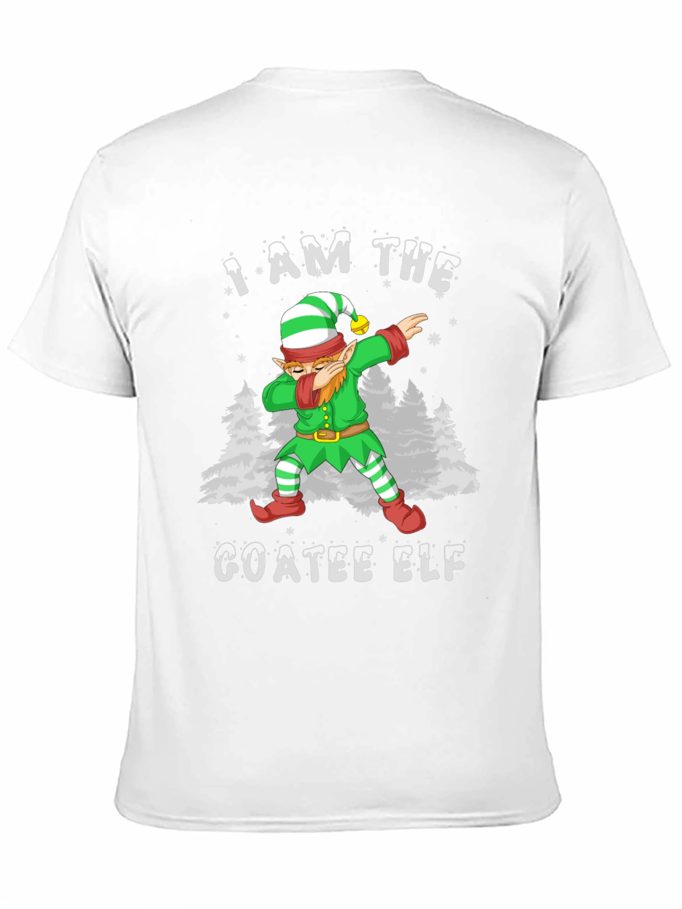 Goatee Elf Dabbing Christmas T-Shirt