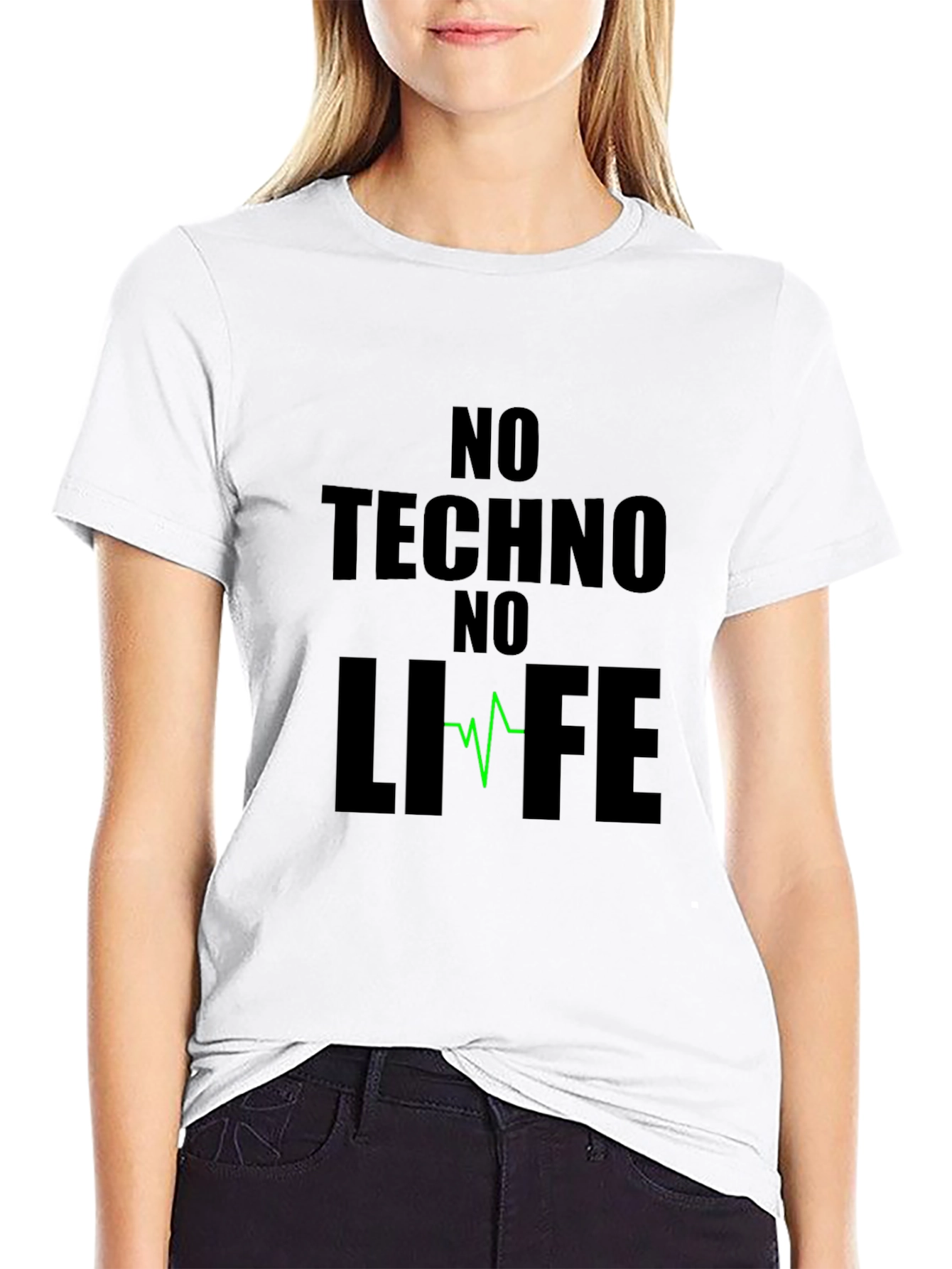 No Techno No Life Black T-Shirt