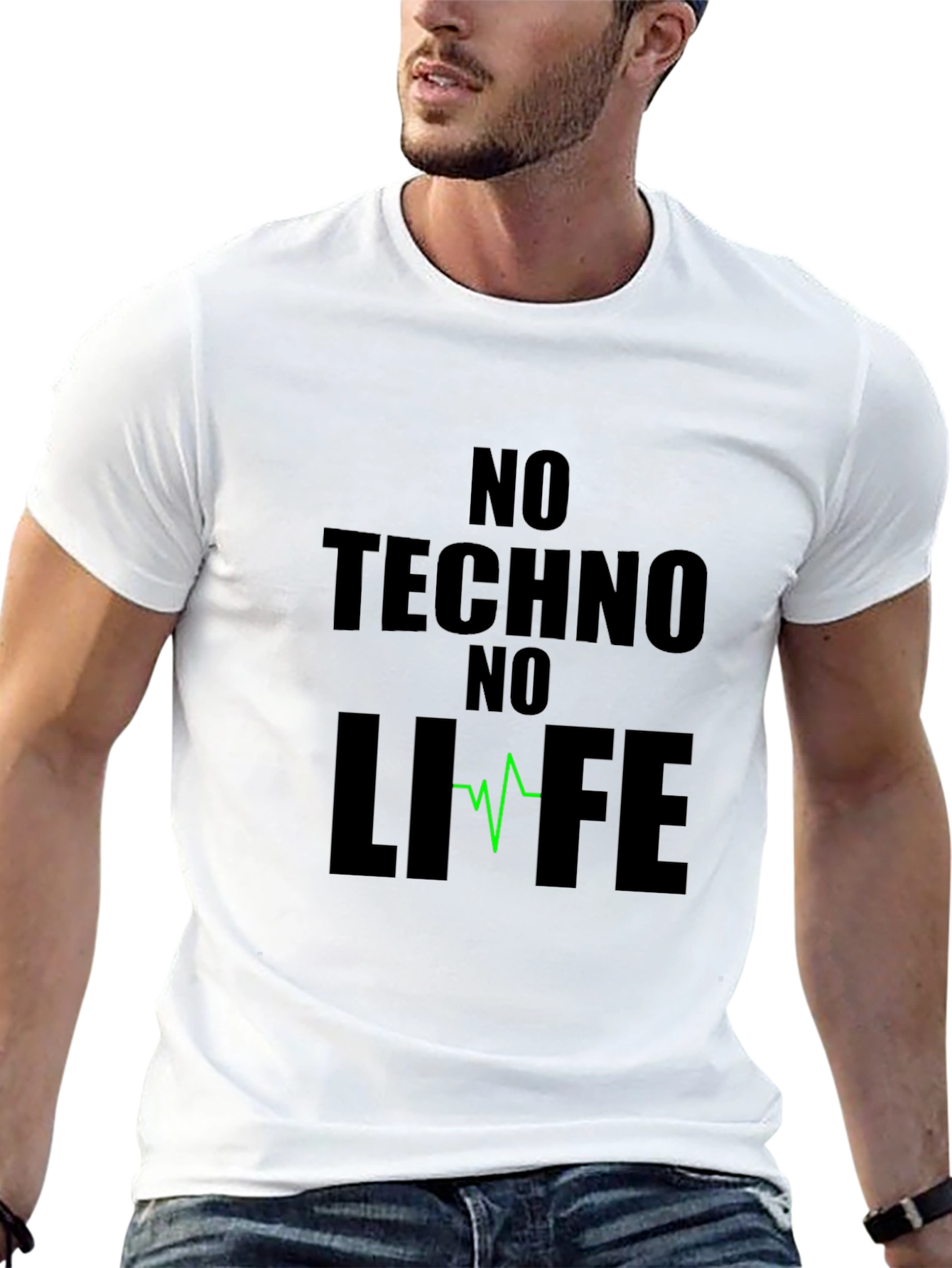 No Techno No Life Black T-Shirt