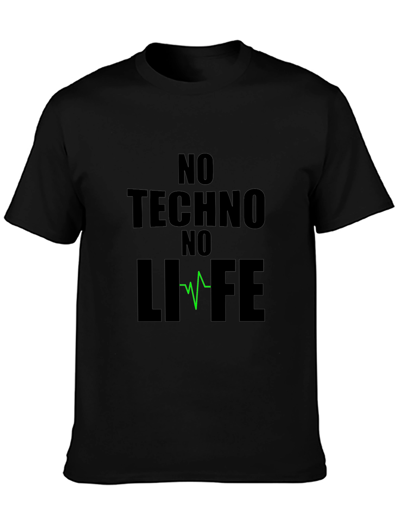 No Techno No Life Black T-Shirt