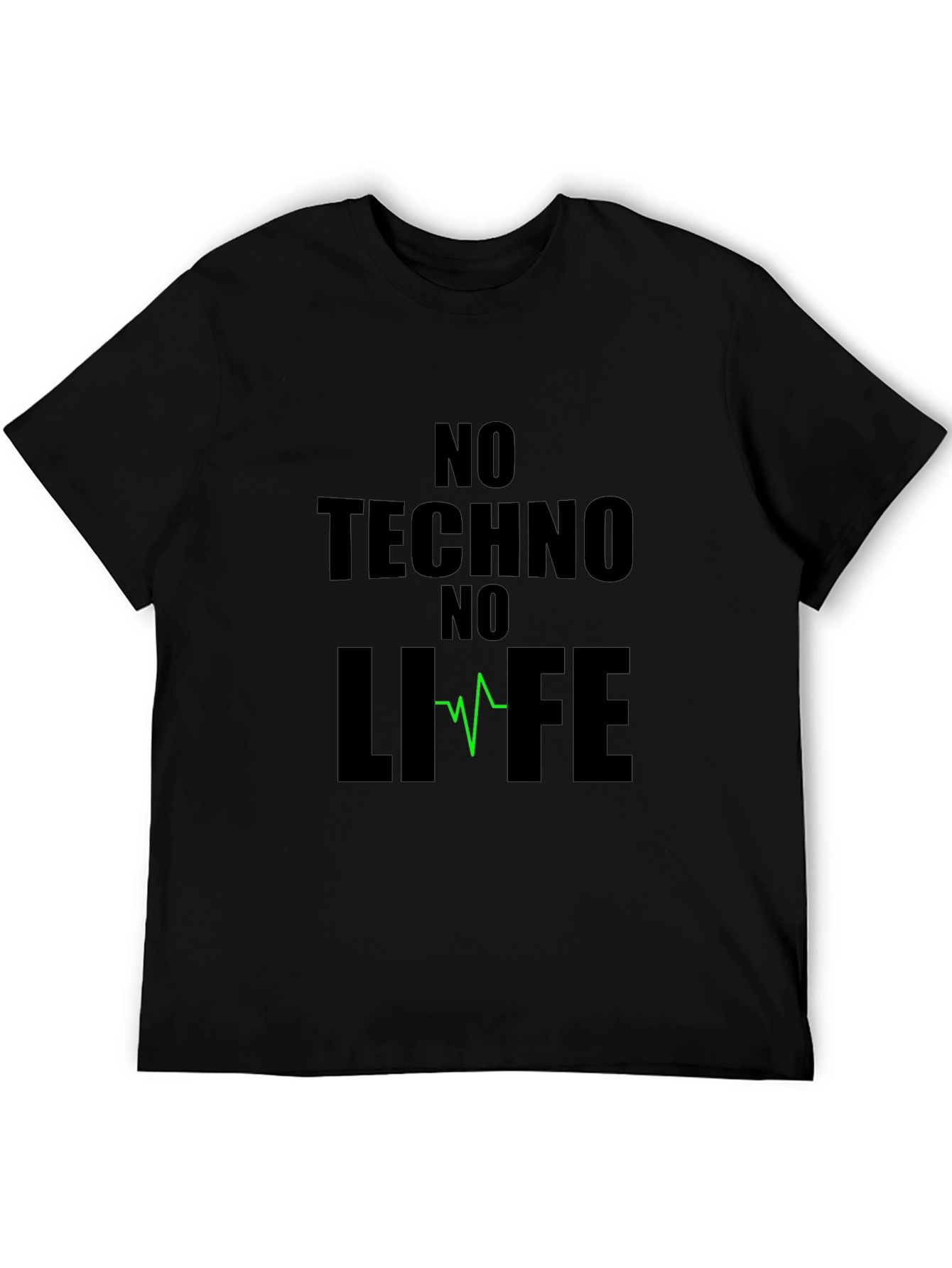 No Techno No Life Black T-Shirt