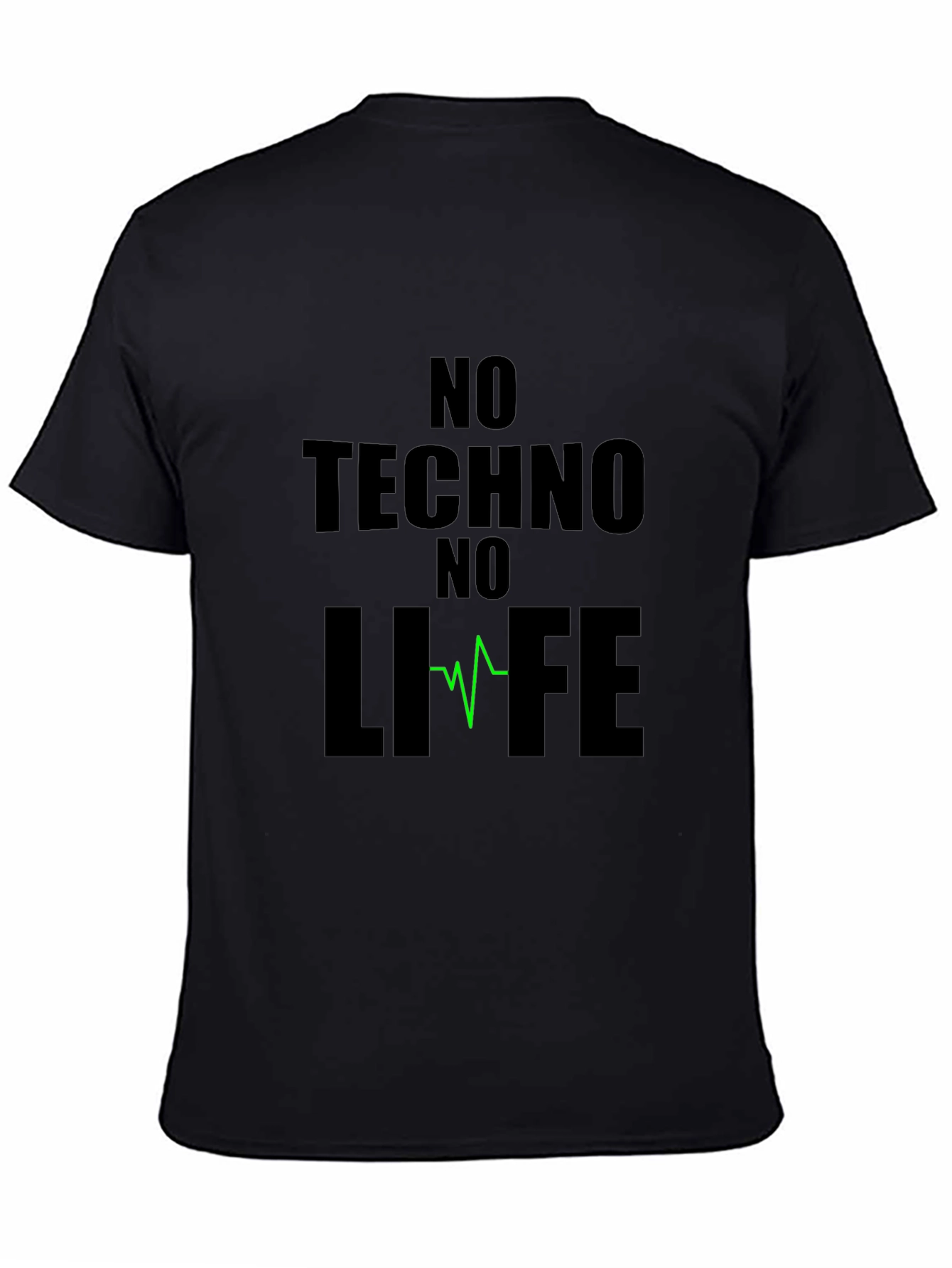 No Techno No Life Black T-Shirt