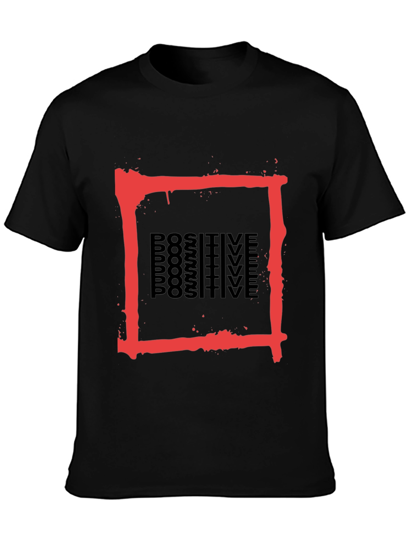 Positive Graphic Tee - Red Box Design