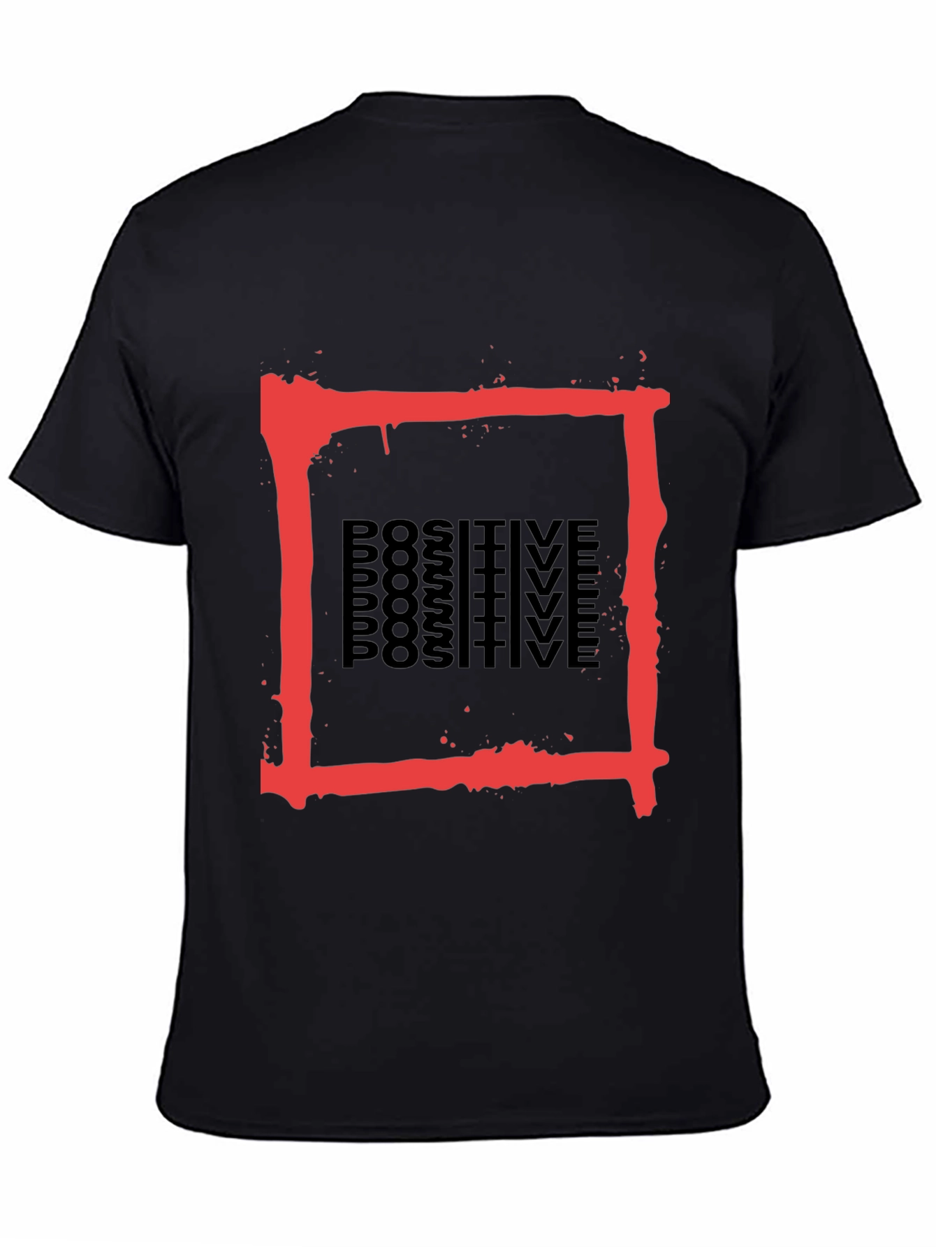Positive Graphic Tee - Red Box Design