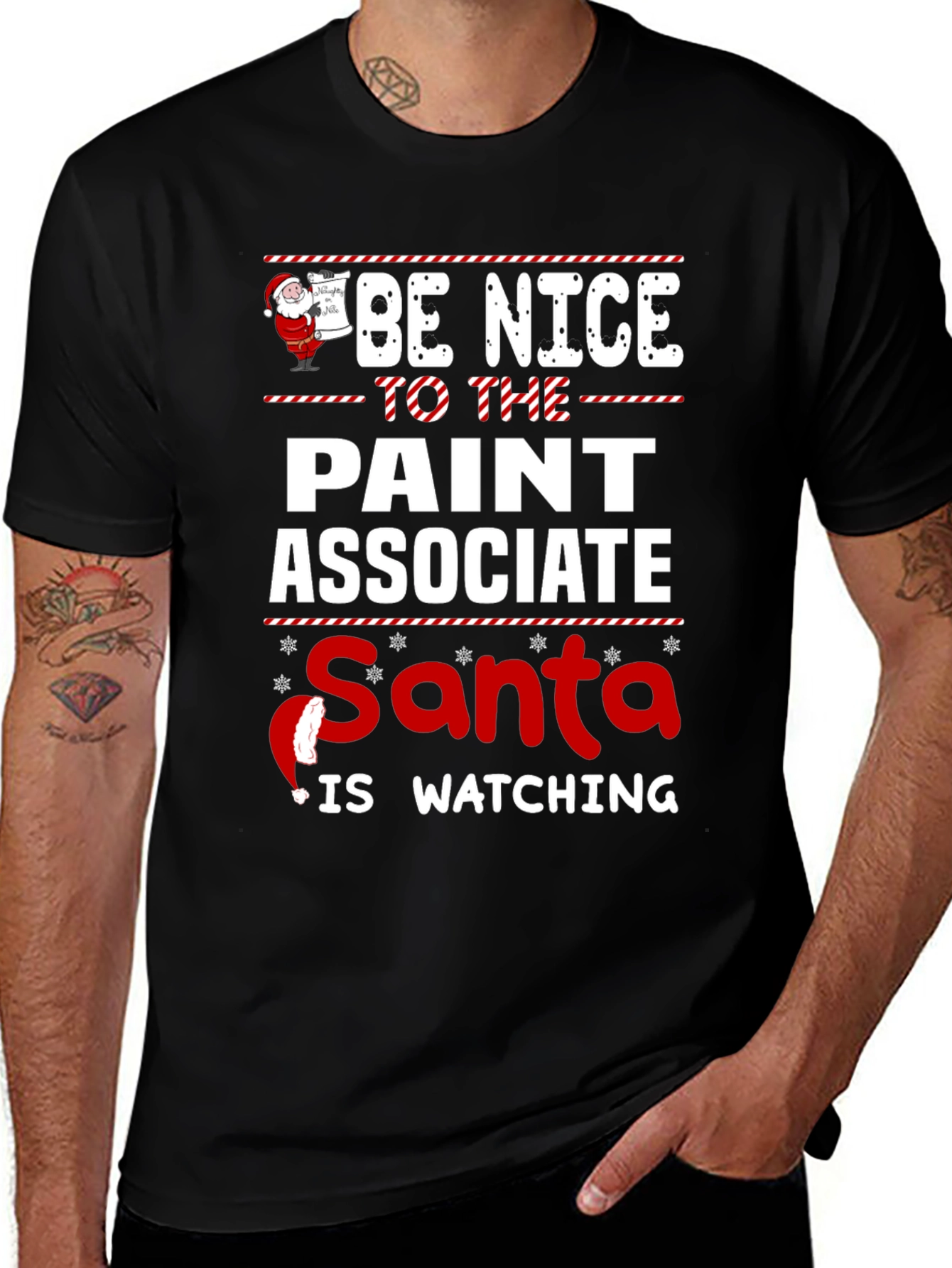 Funny Christmas Paint Associate T-Shirt