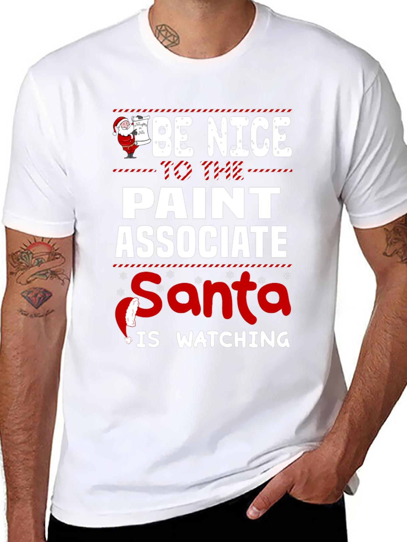 Funny Christmas Paint Associate T-Shirt