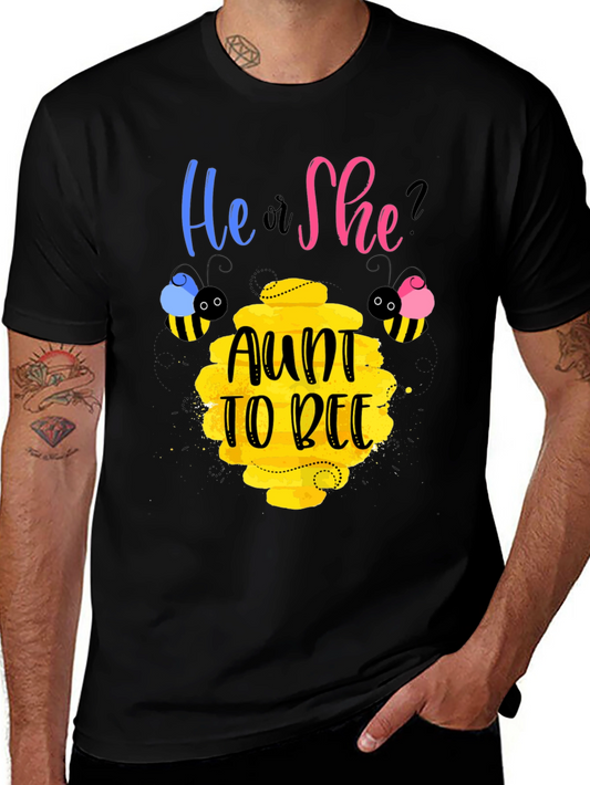 He or She? Aunt to Bee Gender Reveal T-Shirt