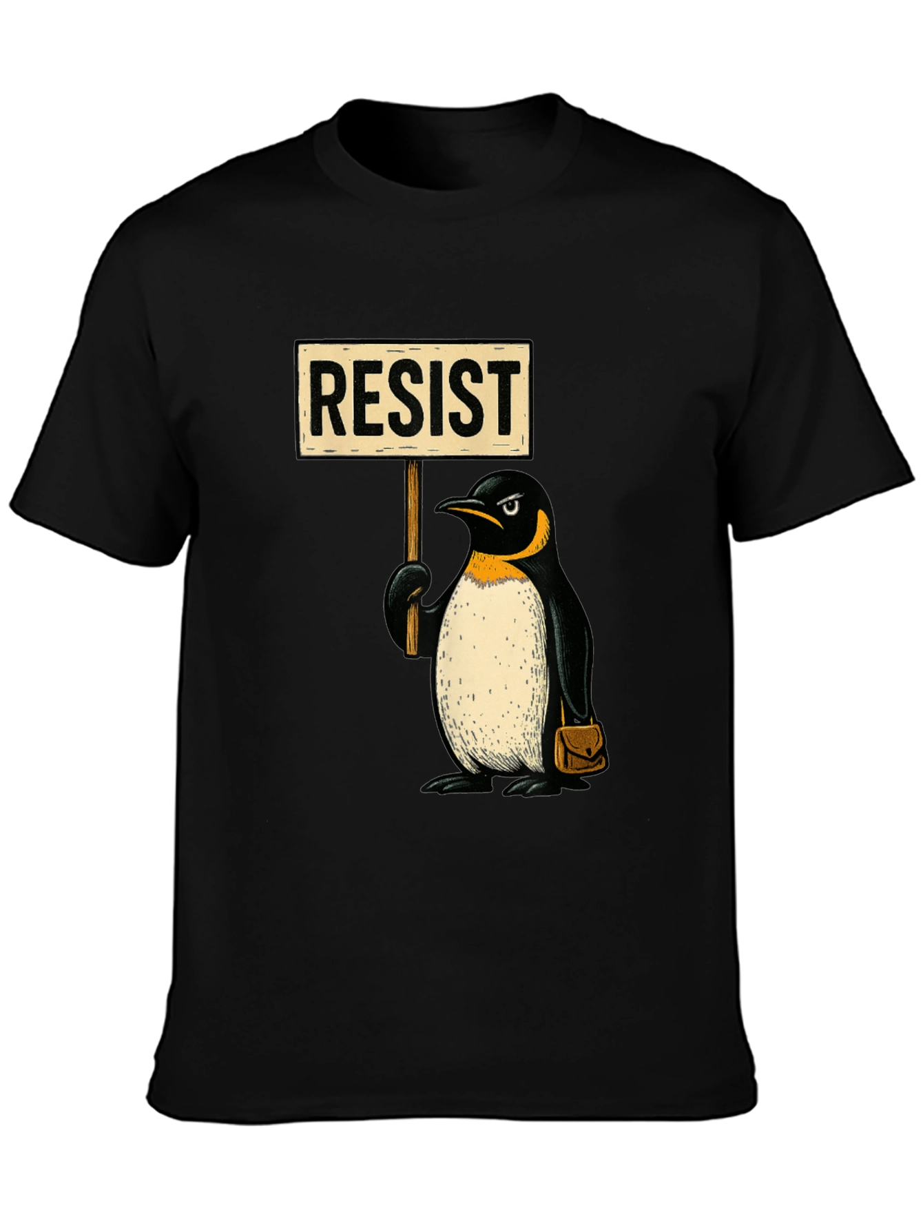 Resist Penguin Graphic T-Shirt - Activist Apparel