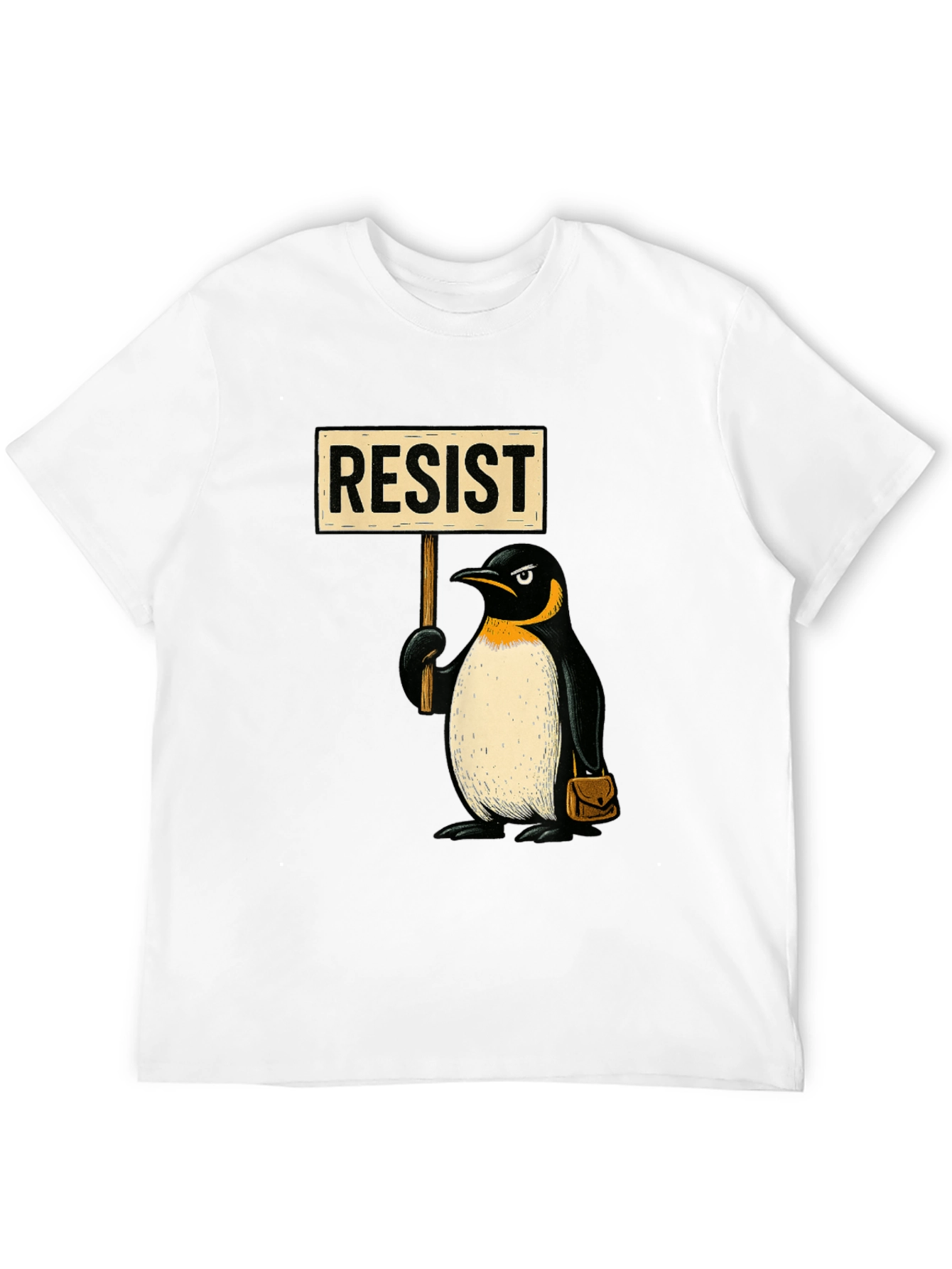 Resist Penguin Graphic T-Shirt - Activist Apparel