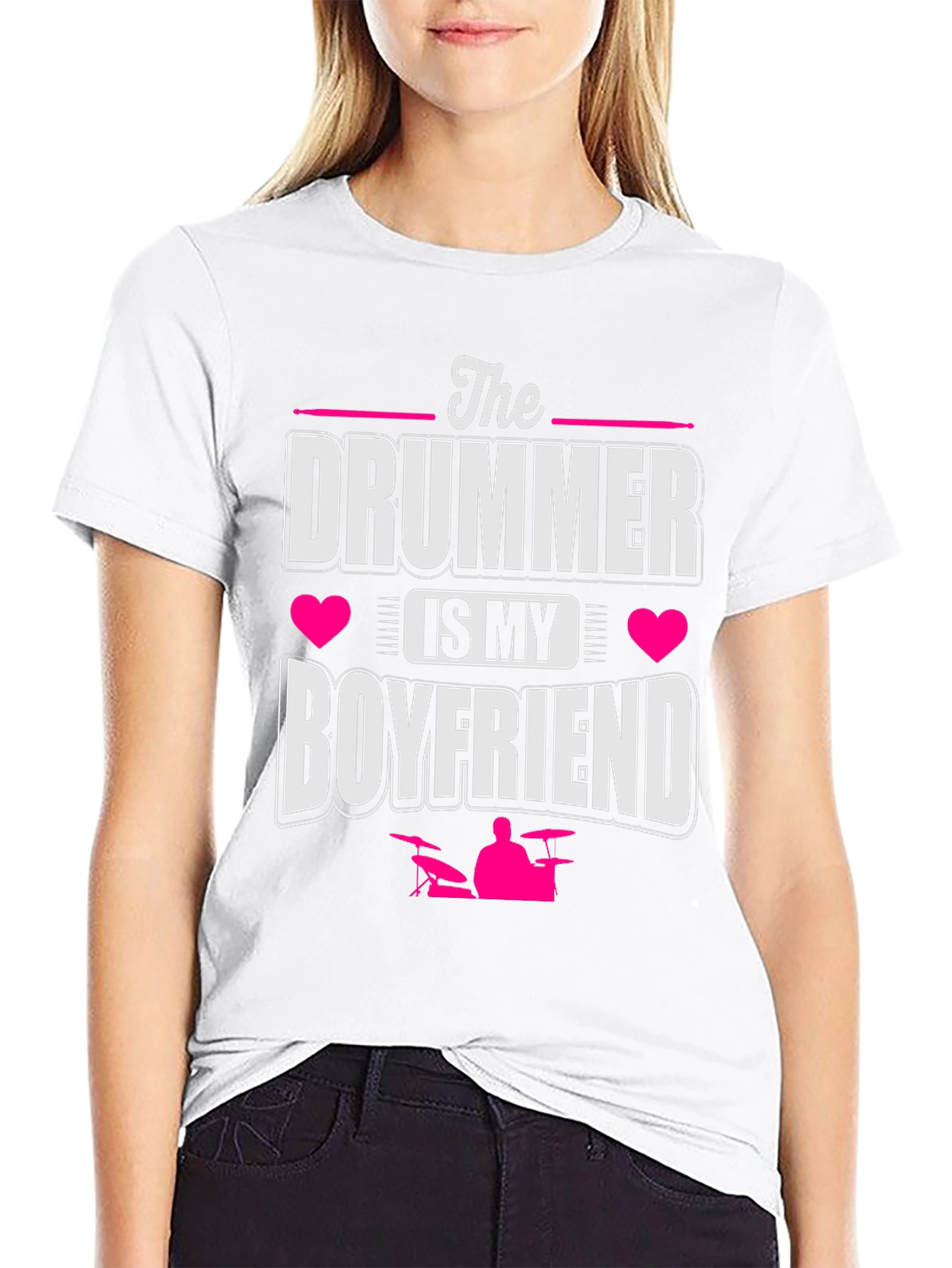 Drummer Boyfriend Tee - Music Lover Gift