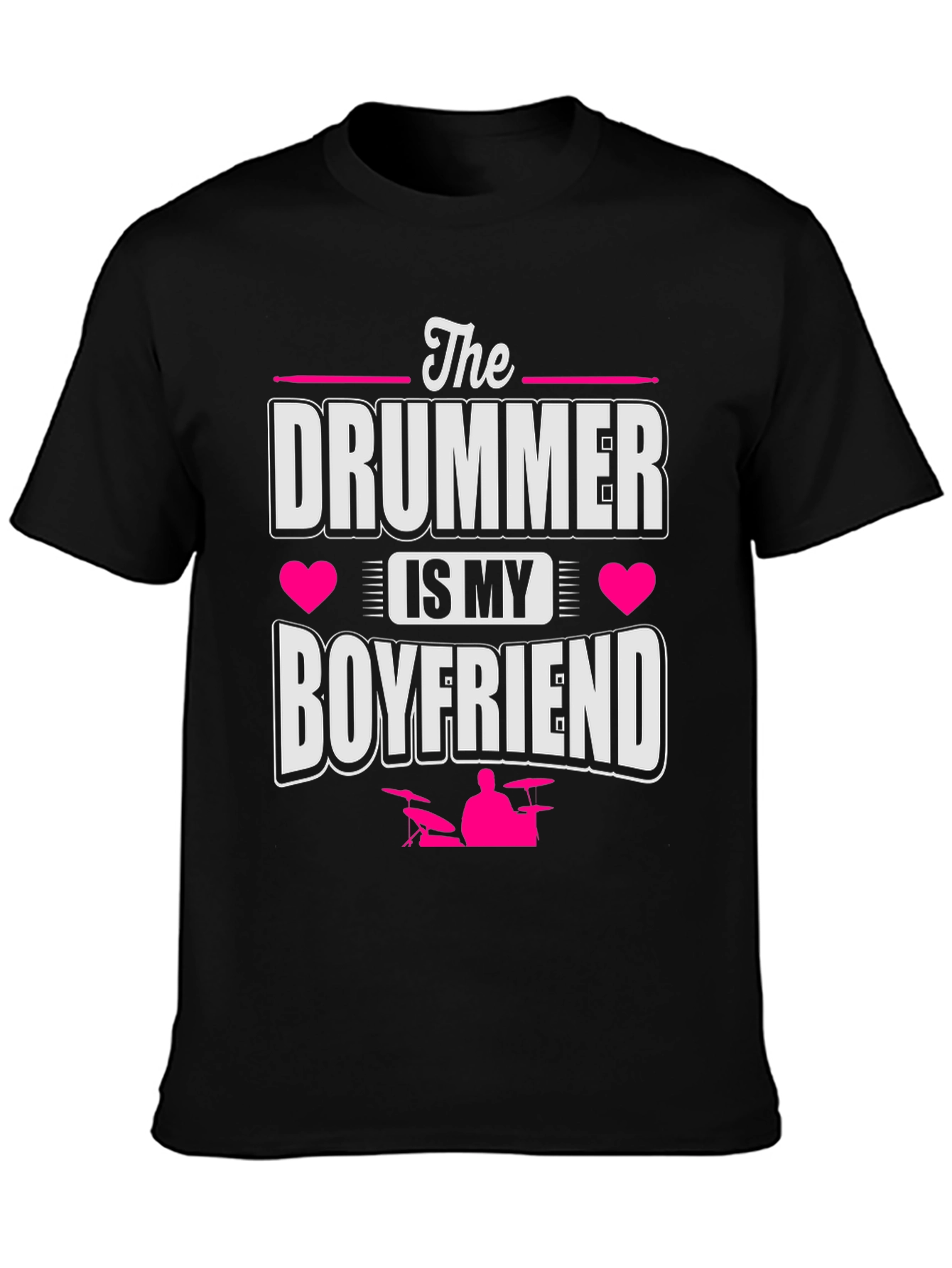 Drummer Boyfriend Tee - Music Lover Gift