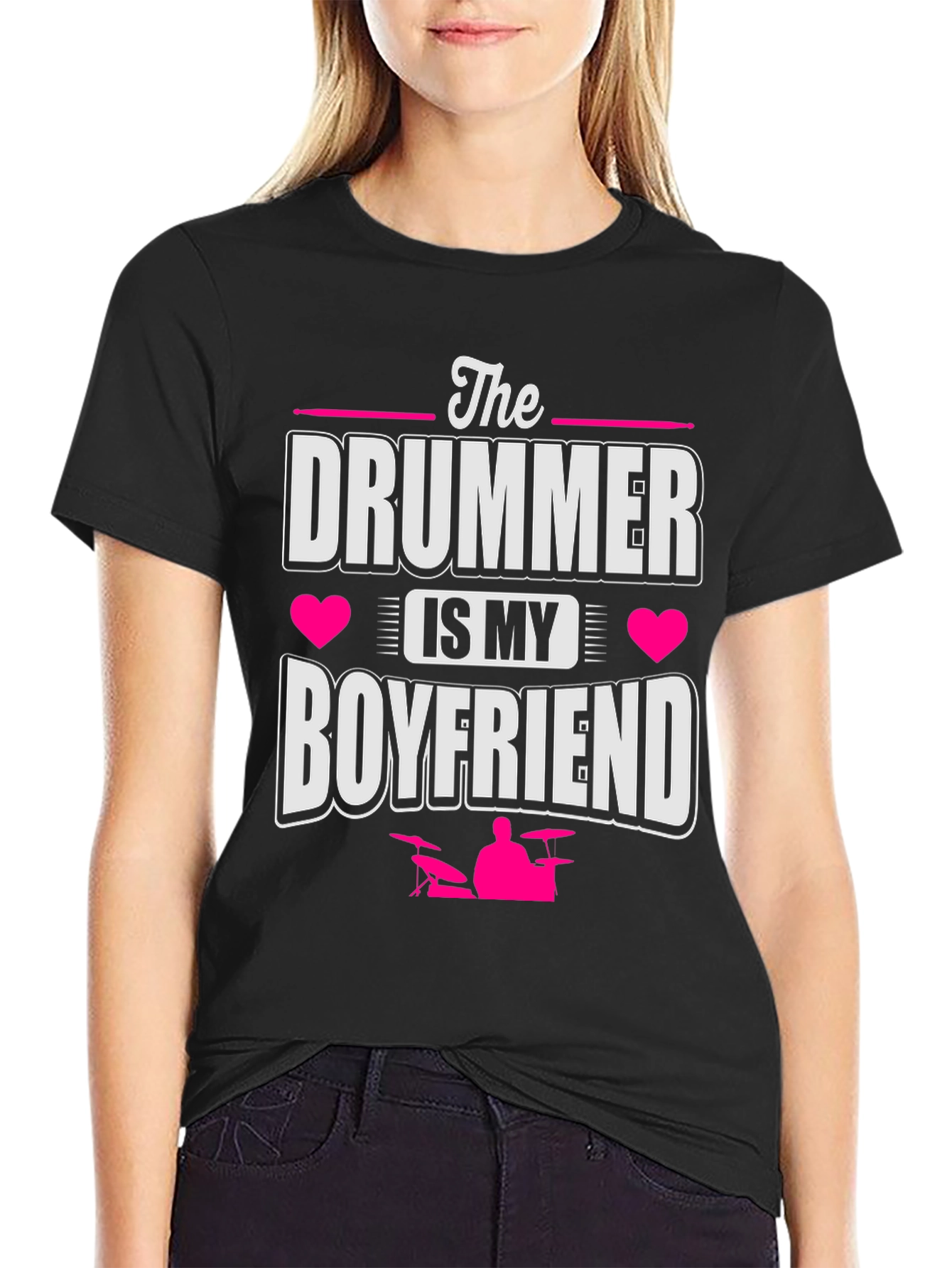 Drummer Boyfriend Tee - Music Lover Gift