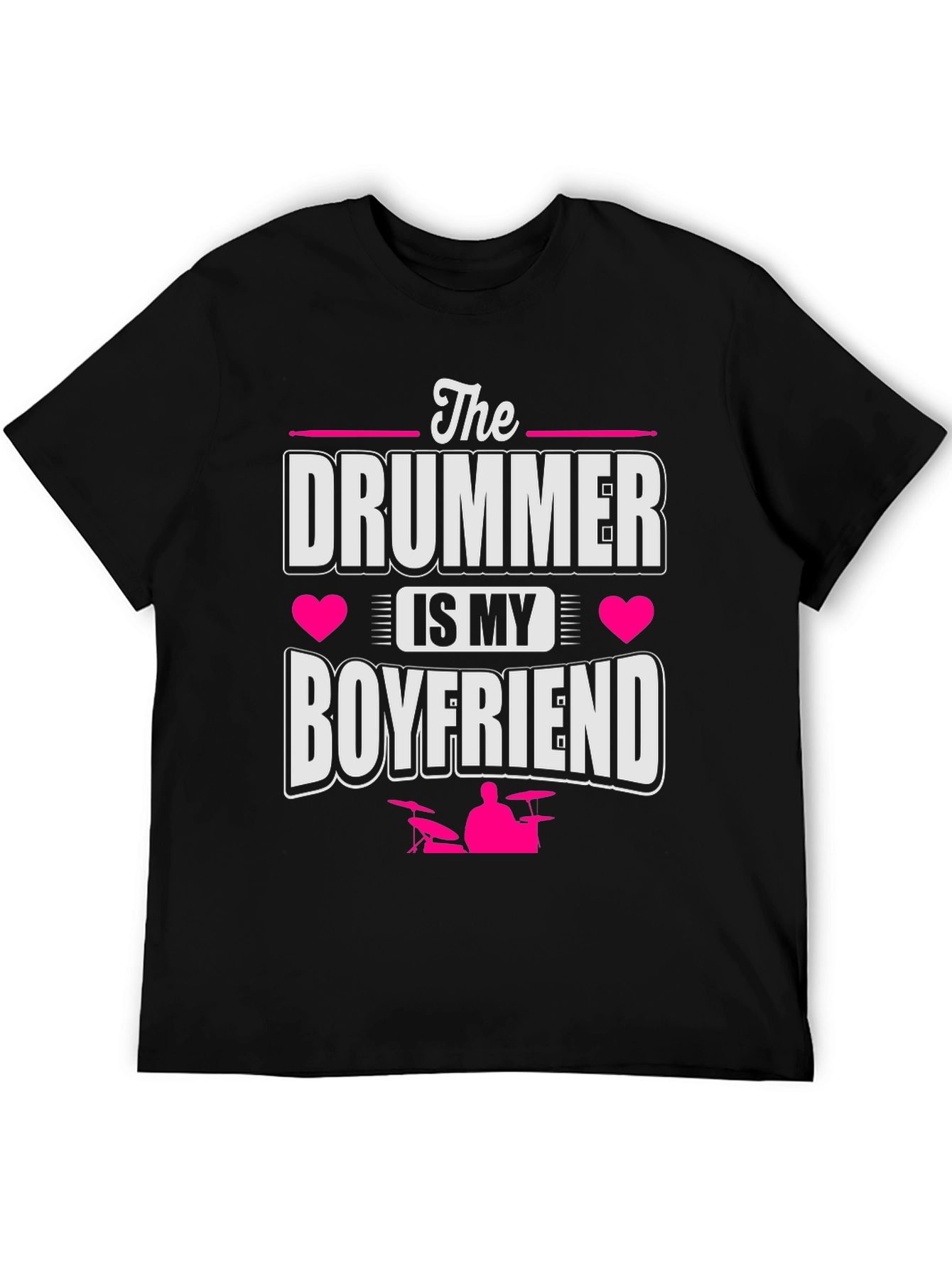 Drummer Boyfriend Tee - Music Lover Gift