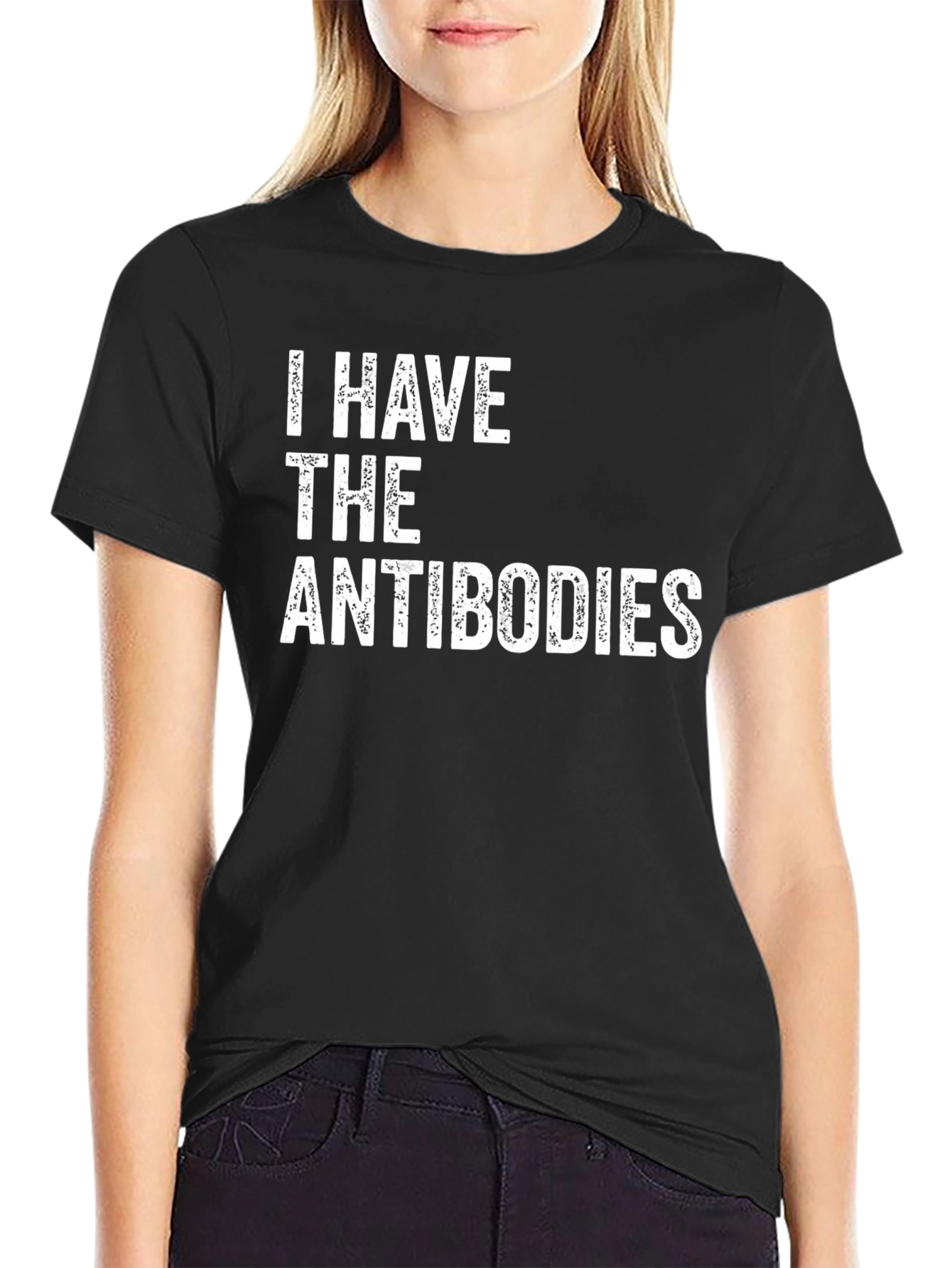 I Have The Antibodies Black Graphic Tee