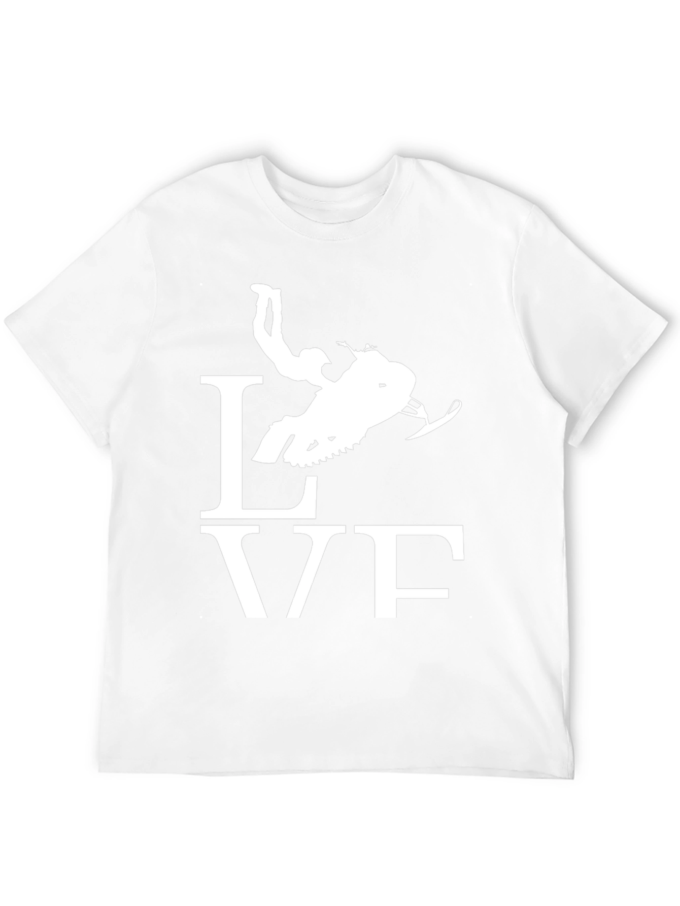 Snowmobile Love Graphic Tee - Black Cotton Shirt