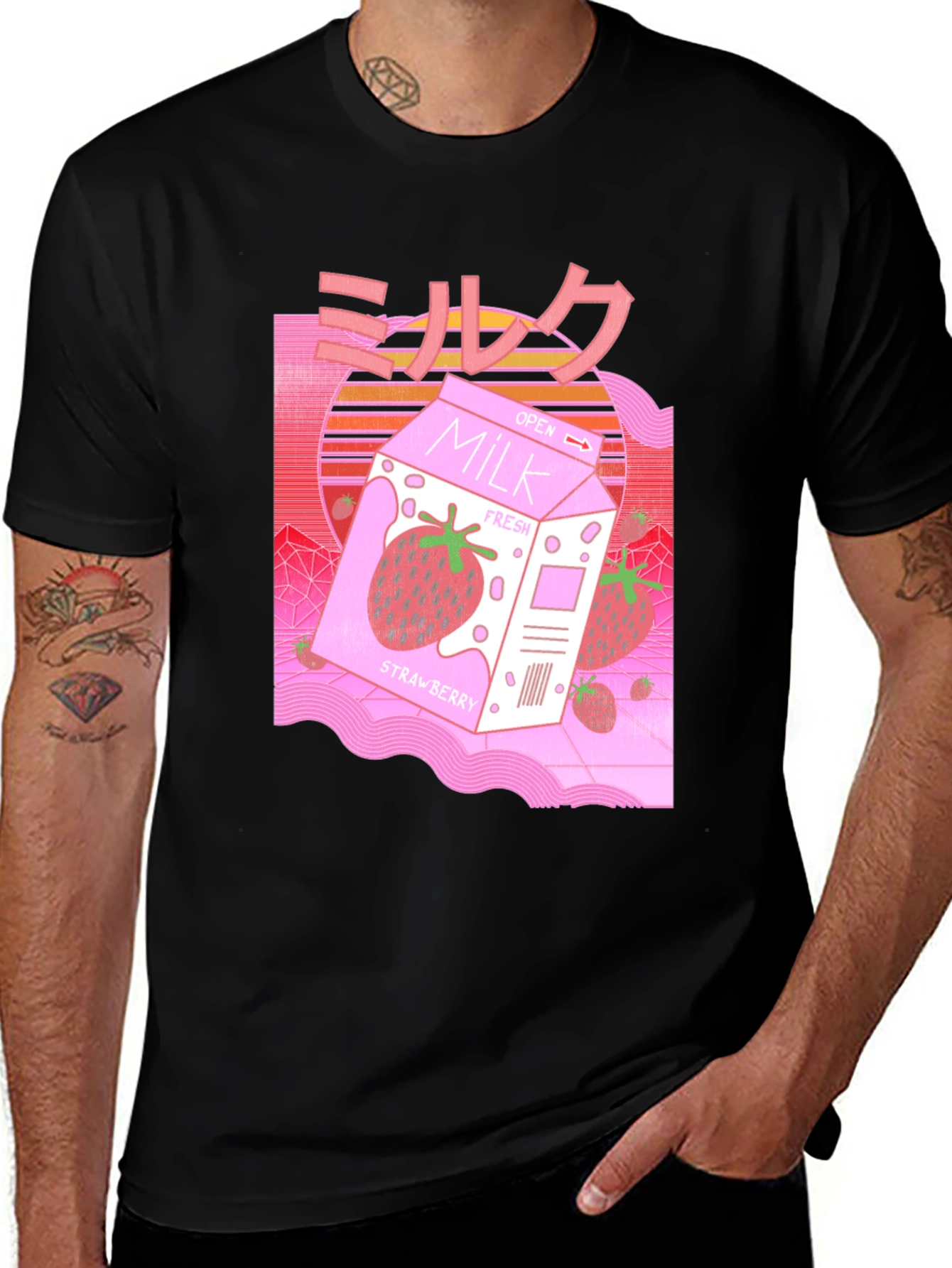 Strawberry Milk Japanese Aesthetic T-Shirt