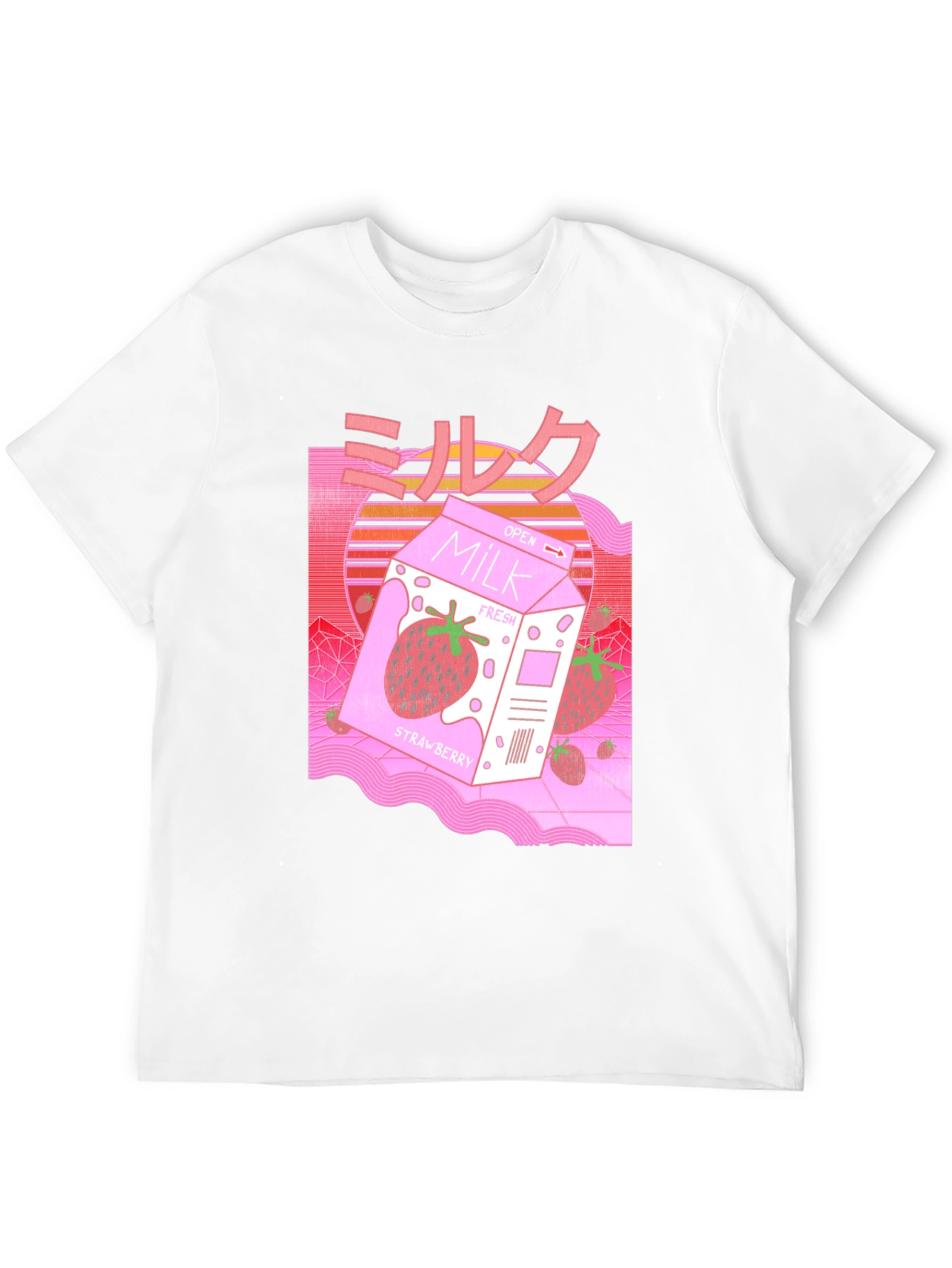 Strawberry Milk Japanese Aesthetic T-Shirt