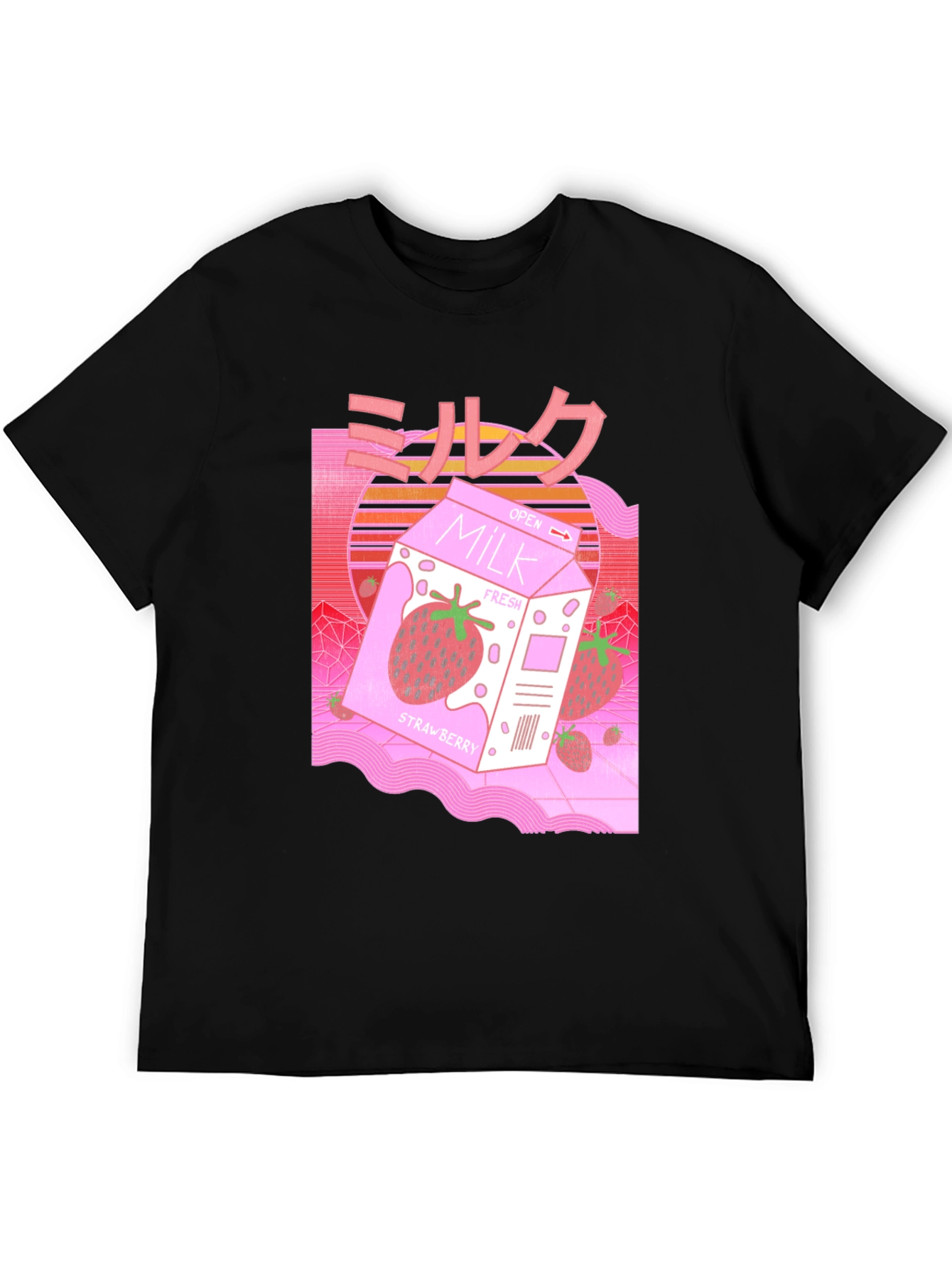 Strawberry Milk Japanese Aesthetic T-Shirt