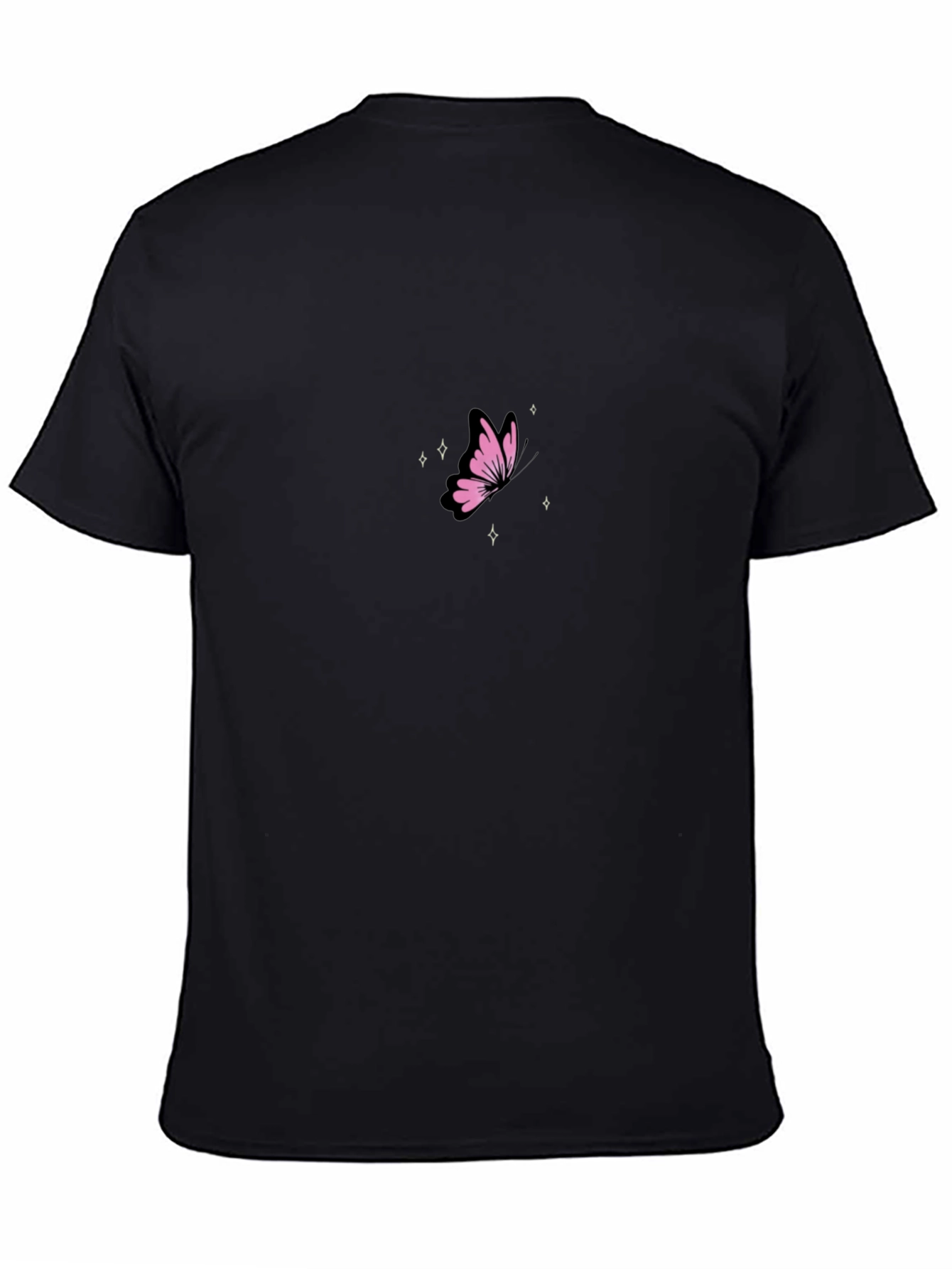 Butterfly Sparkle Black T-Shirt