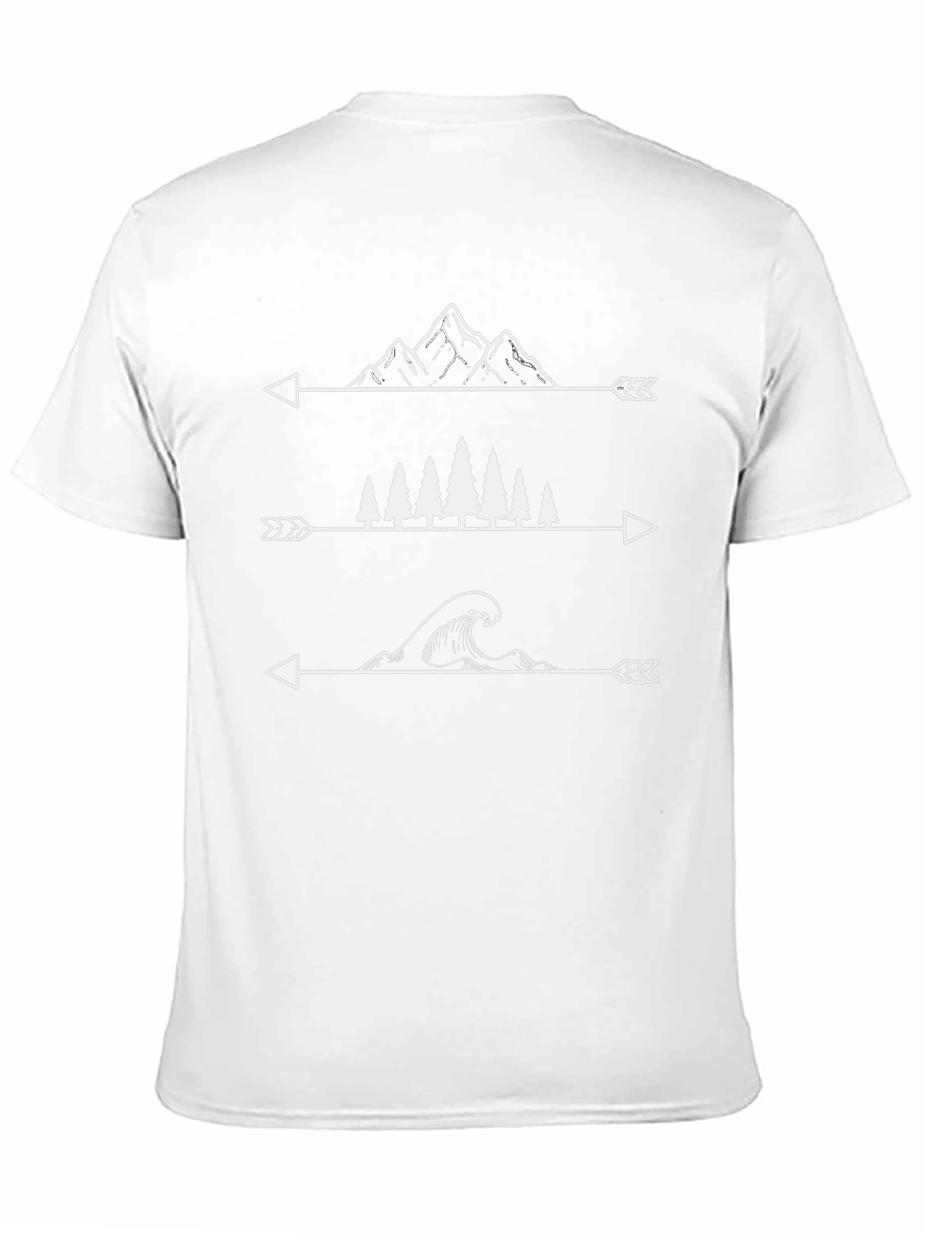 Nature Arrow Graphic Tee - Black