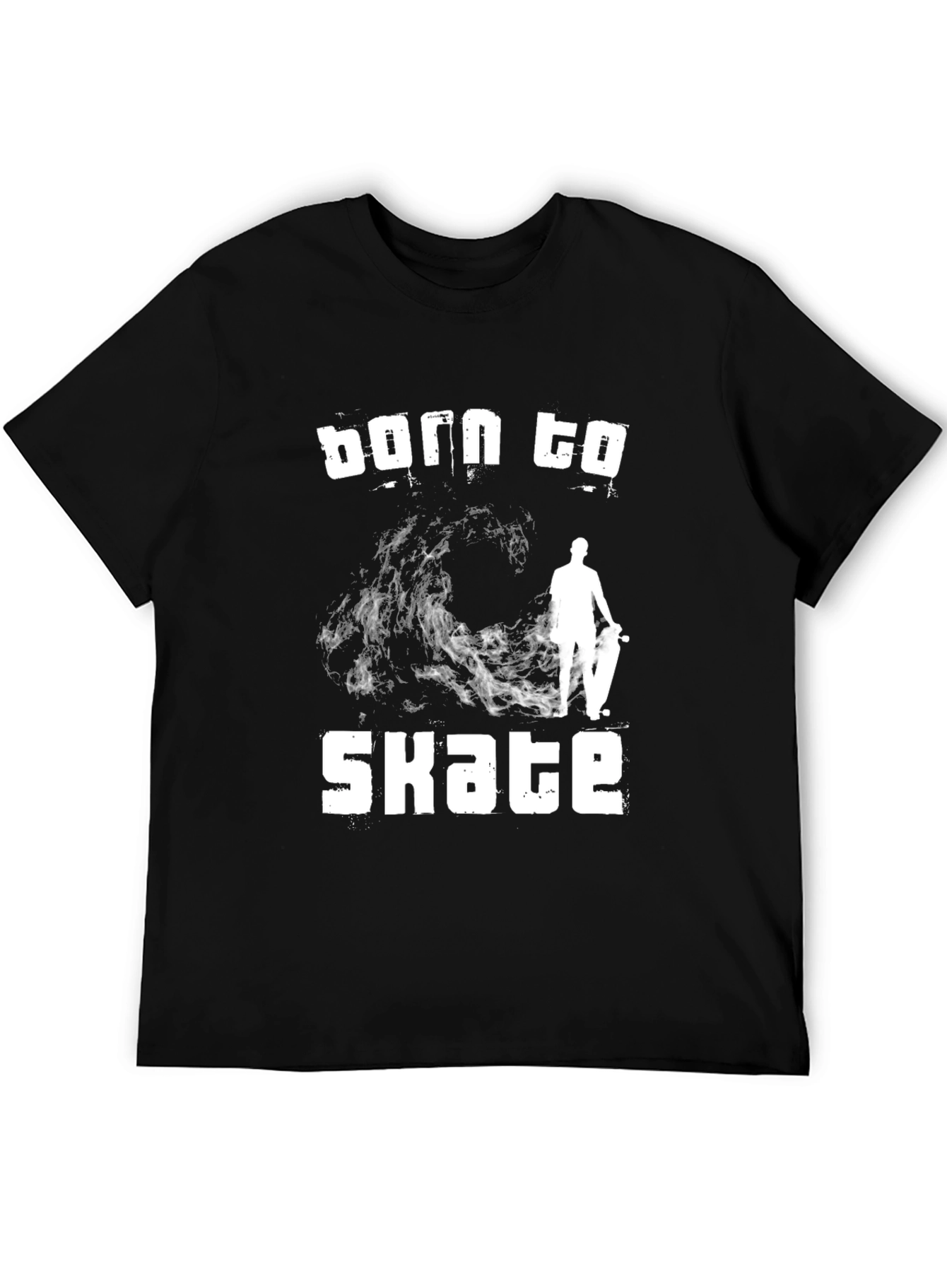 Born to Skate Black Graphic T-Shirt