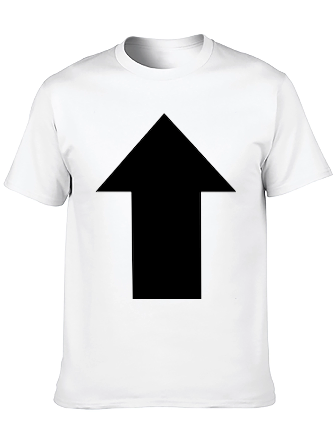 Bold Arrow Graphic Tee - Classic Black Cotton