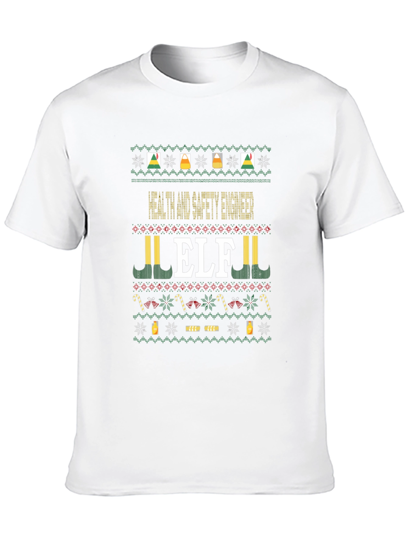 Health and Safety Engineer ELF Christmas Sweater T-Shirt
