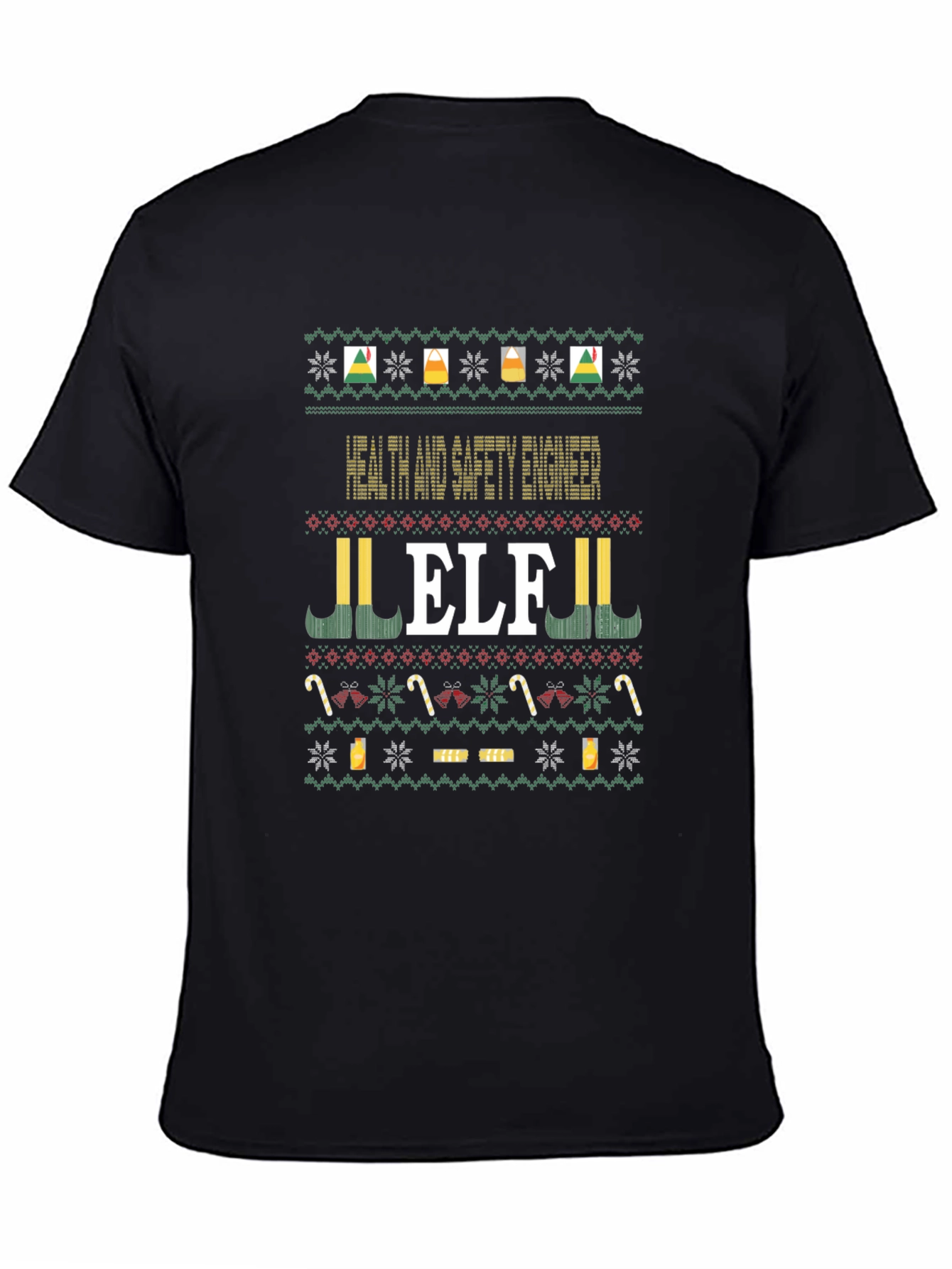 Health and Safety Engineer ELF Christmas Sweater T-Shirt