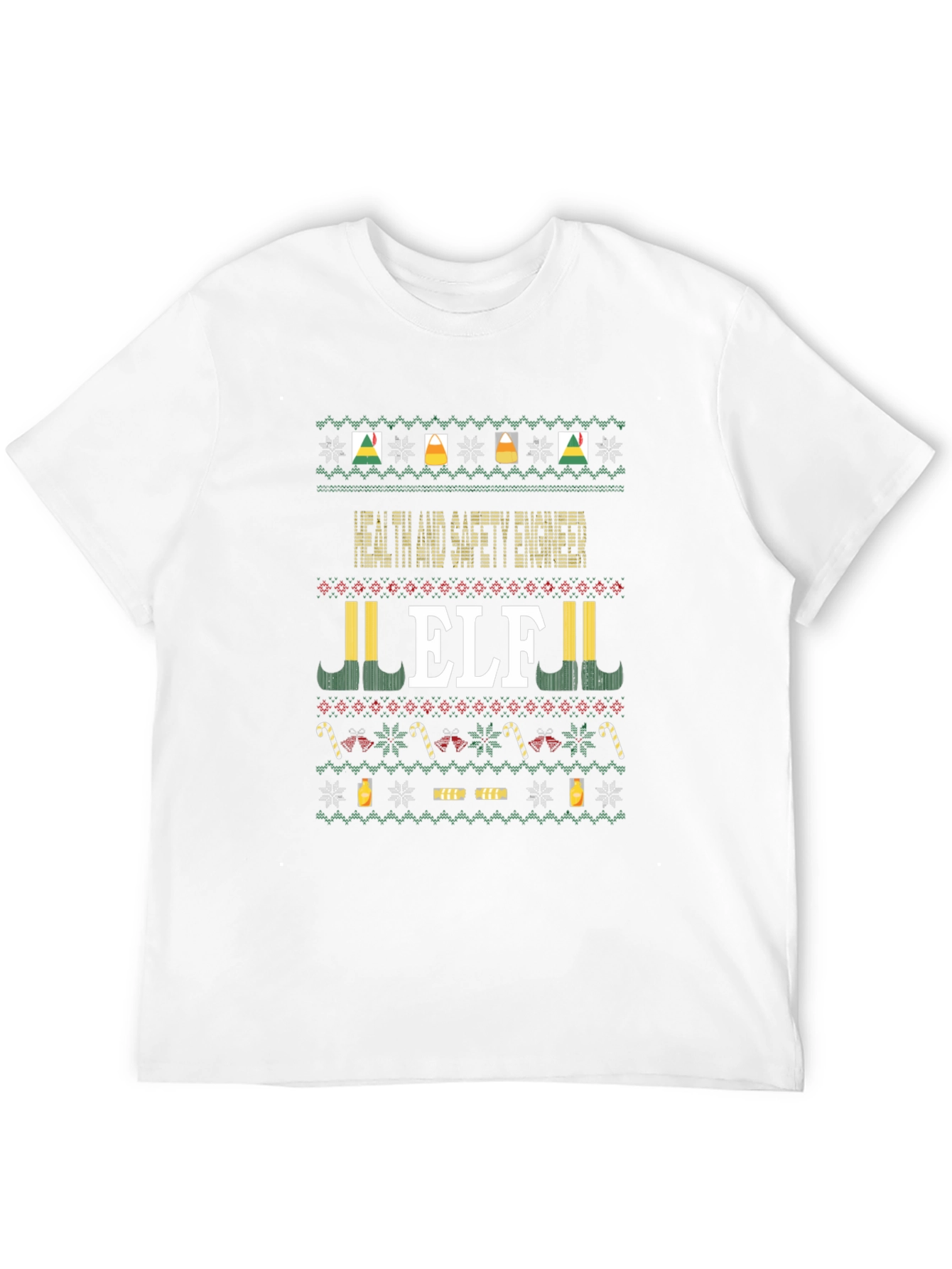 Health and Safety Engineer ELF Christmas Sweater T-Shirt
