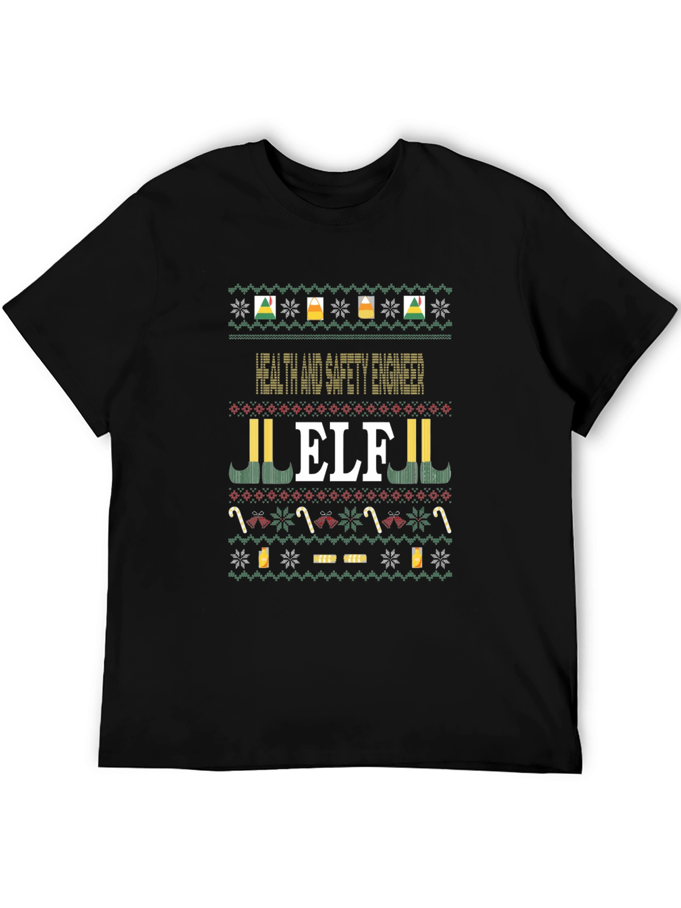 Health and Safety Engineer ELF Christmas Sweater T-Shirt