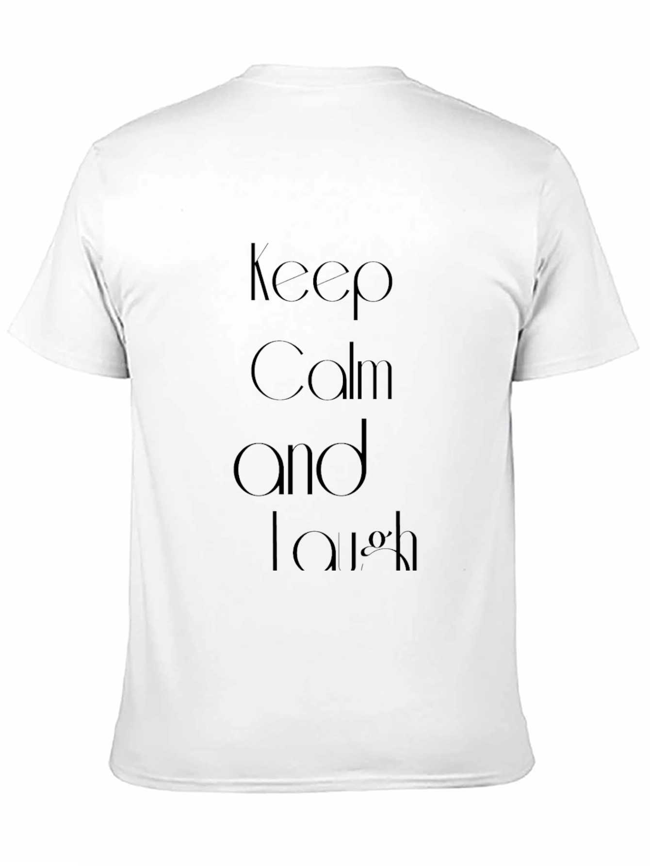 Keep Calm and Laugh Black T-Shirt